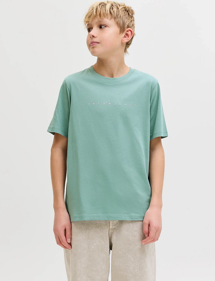 Jack & Jones - JJESTAR JJ TEE SS NOOS JNR - kortærmede t-shirts - mineral blue - 0