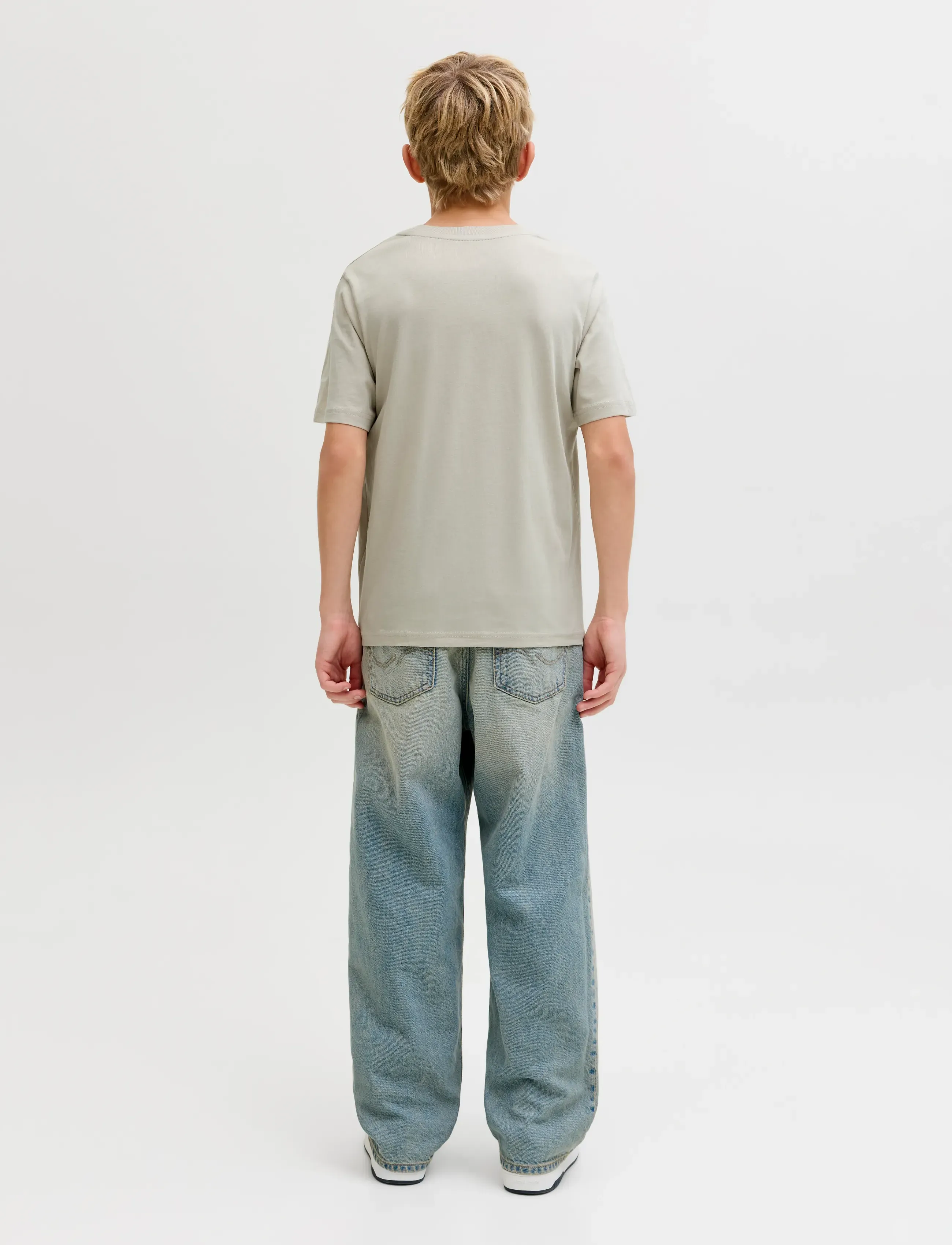 Jack & Jones - JJESTAR JJ TEE SS NOOS JNR - kortærmede t-shirts - moonbeam - 2