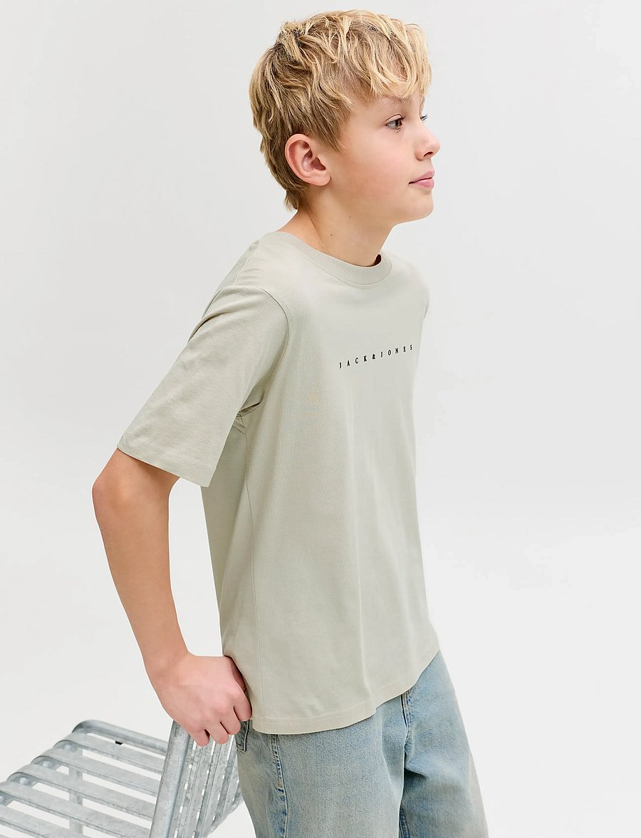 Jack & Jones - JJESTAR JJ TEE SS NOOS JNR - kortærmede t-shirts - moonbeam - 5
