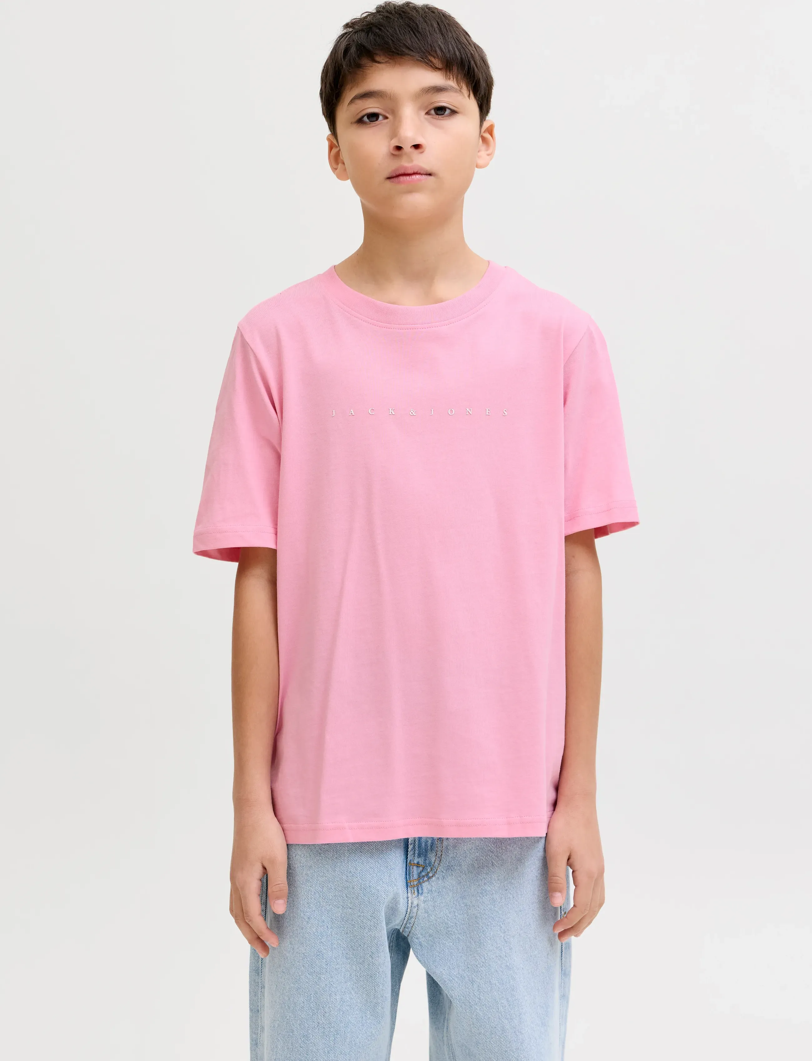 Jack & Jones JJESTAR JJ TEE SS NOOS JNR - Topper & T-skjorter - PRISM PINK / pink/rose