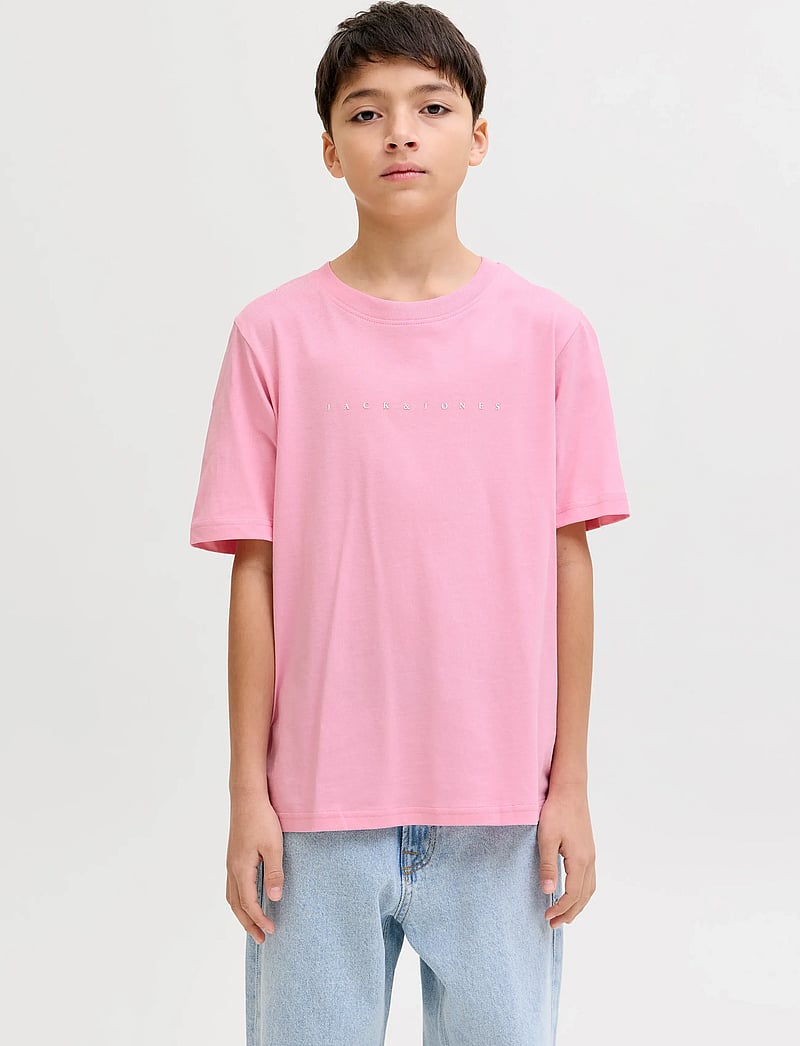 Jack & Jones - JJESTAR JJ TEE SS NOOS JNR - stutterma bolir - prism pink - 0