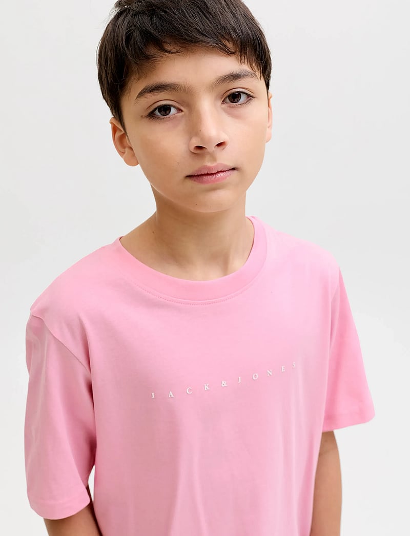 Jack & Jones - JJESTAR JJ TEE SS NOOS JNR - stutterma bolir - prism pink - 5