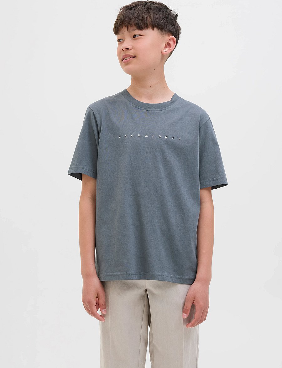 Jack & Jones - JJESTAR JJ TEE SS NOOS JNR - kortærmede t-shirts - stormy weather - 0