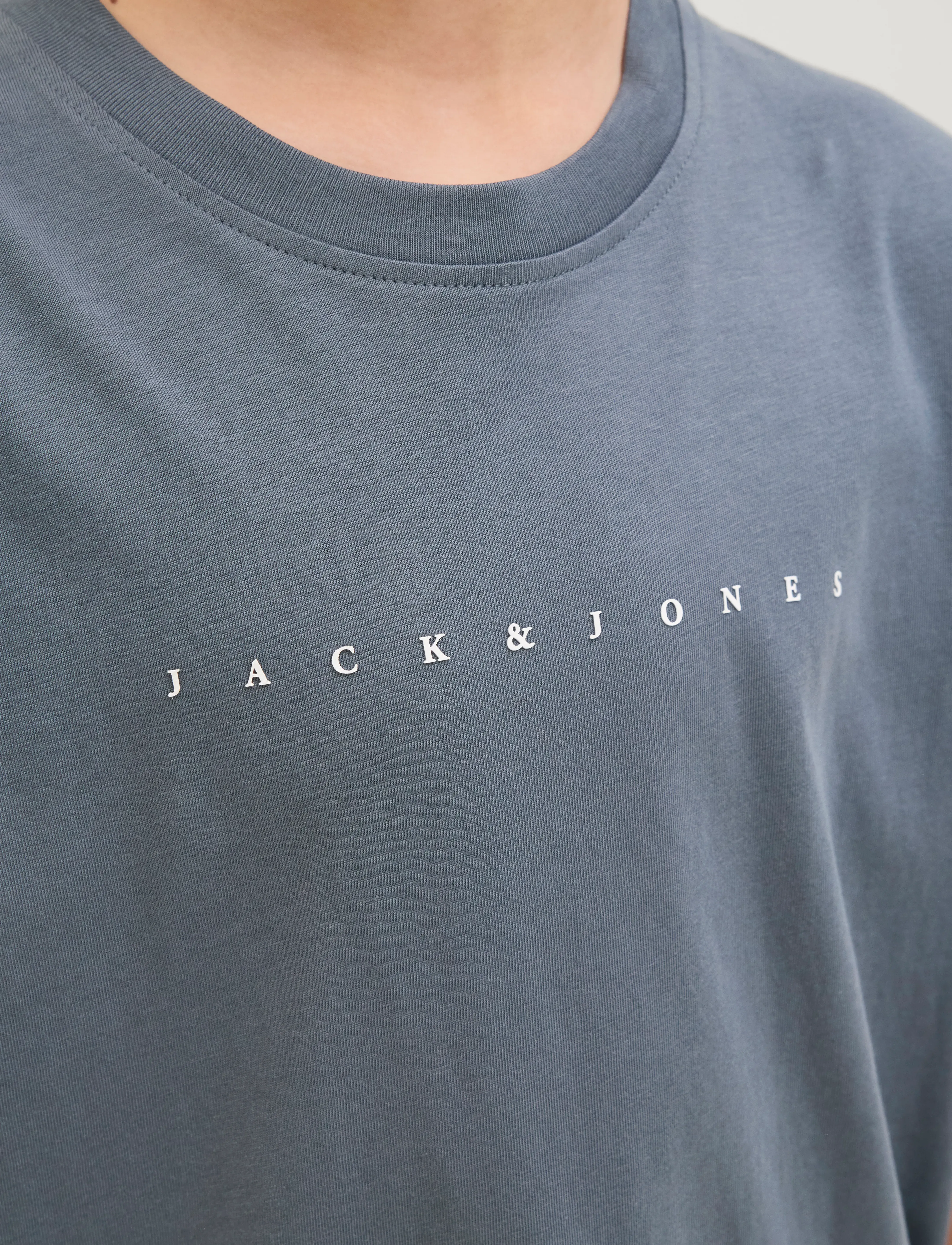 Jack & Jones - JJESTAR JJ TEE SS NOOS JNR - kortærmede t-shirts - stormy weather - 3