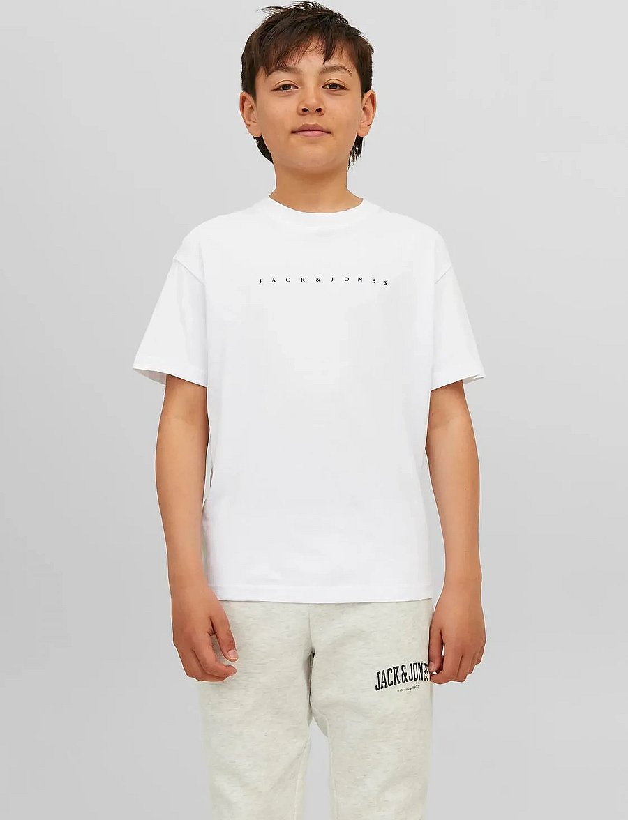 Jack & Jones - JJESTAR JJ TEE SS NOOS JNR - kortærmede t-shirts - white - 0