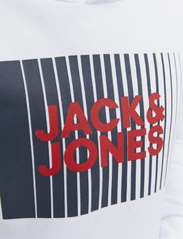 Jack & Jones - JJECORP LOGO SWEAT HOOD PLAY NOOS JNR - džemperiai su gobtuvu - white - 4