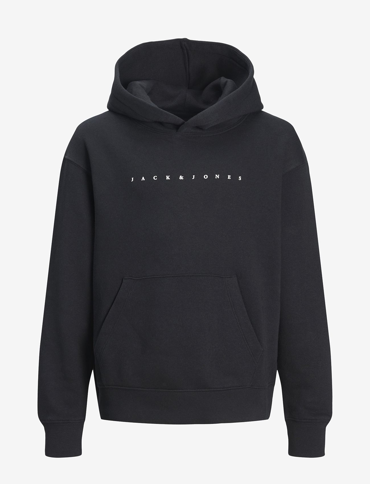 Sudaderas Jack Jones Hombre JACK&JONES JUNIOR JORFREDERIKSBERG Margate Sweat HO BF JNR Sudadera Con Capucha, Black/Fit:Loose, 128 Para Niños Sudadera Jack Jones Hombre