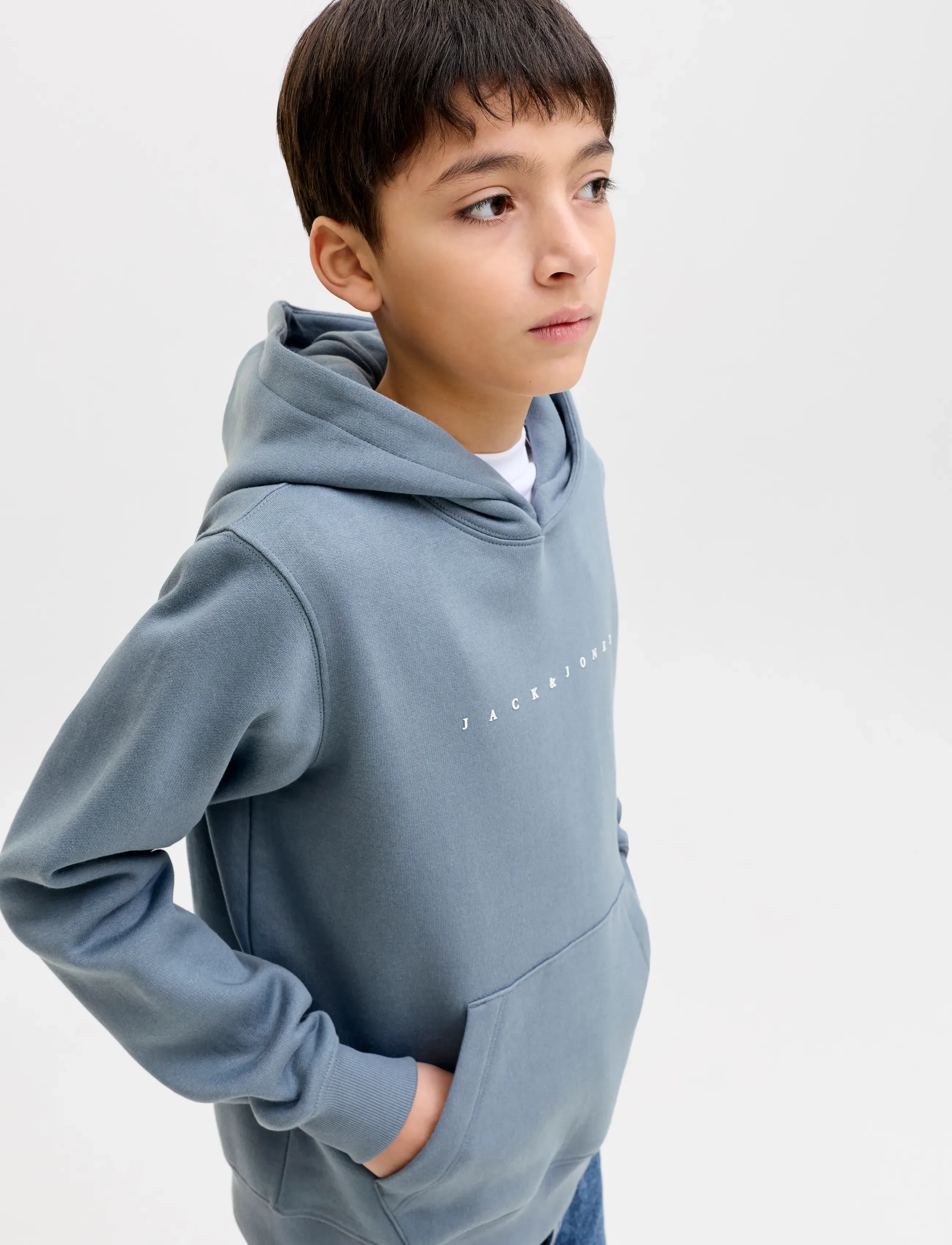 Jack & Jones - JJESTAR JJ SWEAT HOOD NOOS JNR - hættetrøjer - blue mirage - 5
