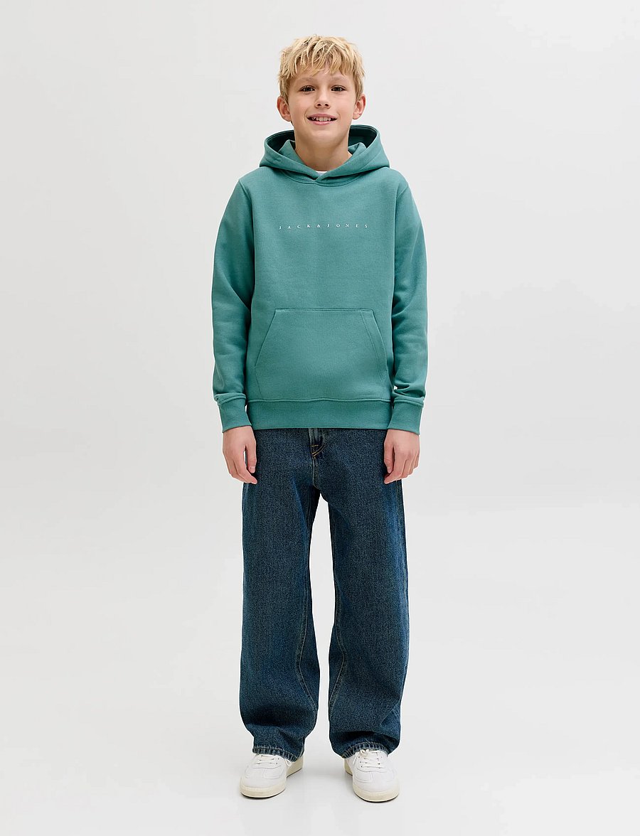Jack & Jones - JJESTAR JJ SWEAT HOOD NOOS JNR - kapuzenpullover - mineral blue - 3