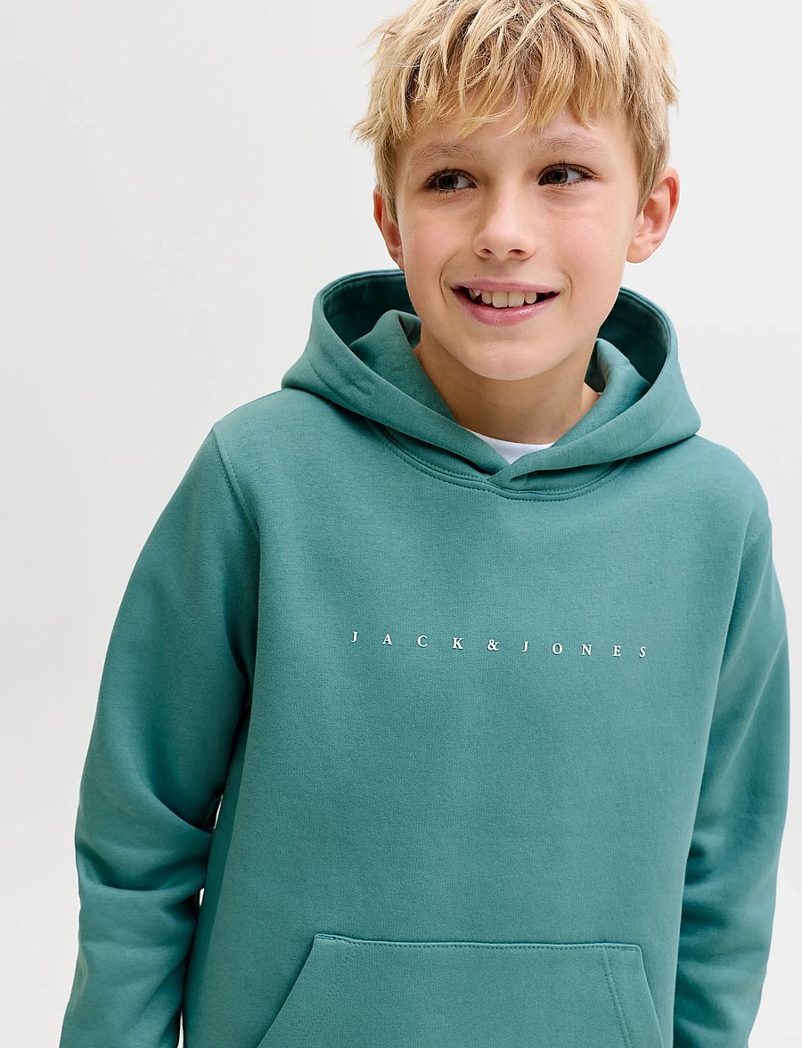 Jack & Jones - JJESTAR JJ SWEAT HOOD NOOS JNR - kapuzenpullover - mineral blue - 5