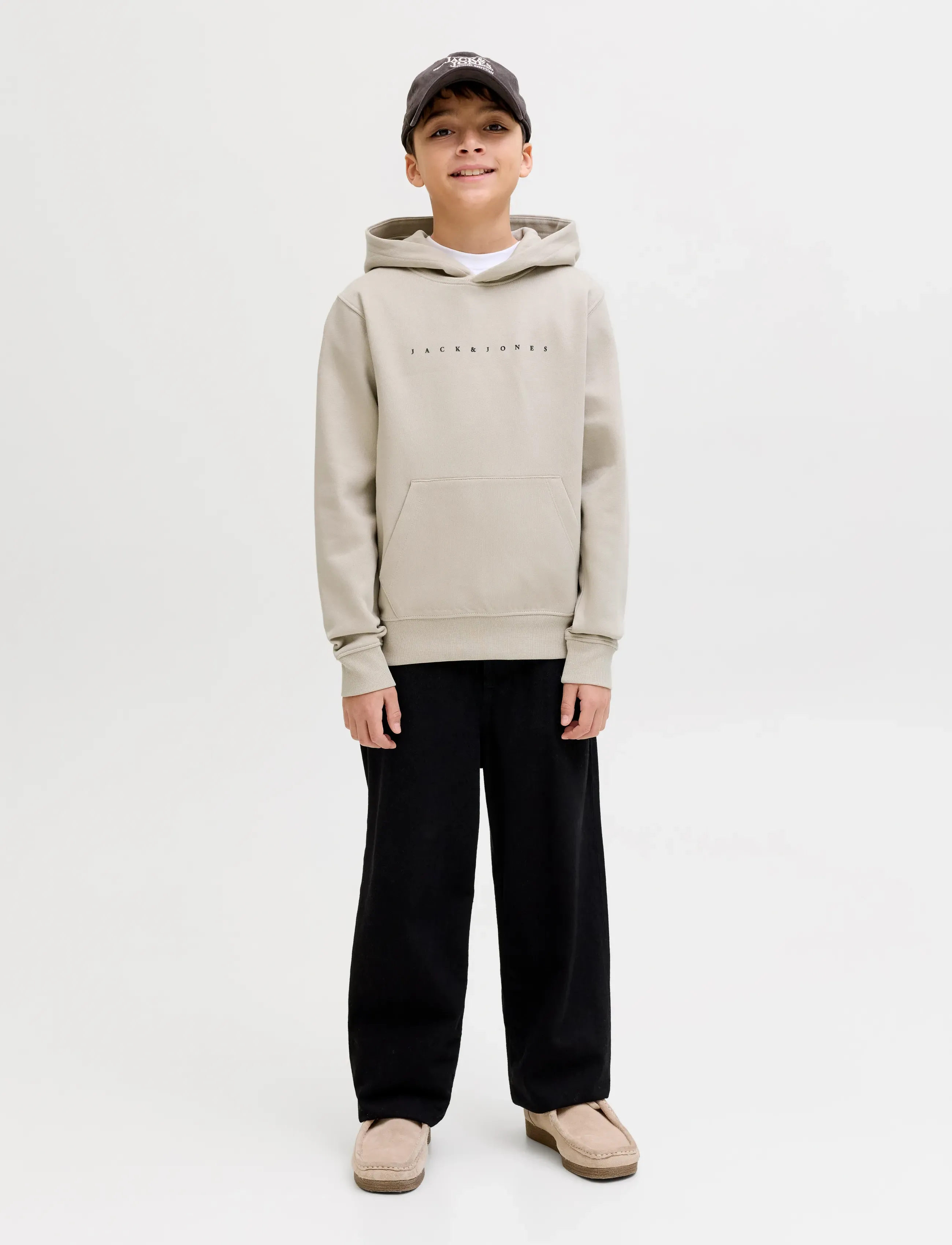 Jack & Jones - JJESTAR JJ SWEAT HOOD NOOS JNR - hættetrøjer - moonbeam - 3