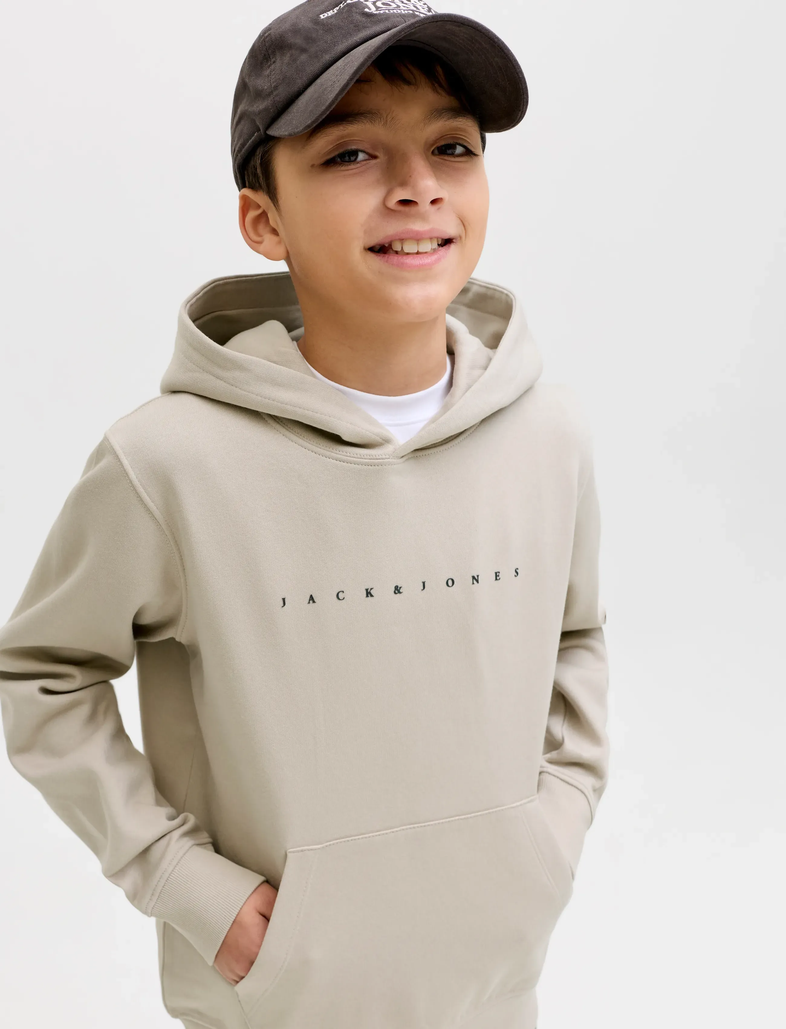 Jack & Jones - JJESTAR JJ SWEAT HOOD NOOS JNR - hættetrøjer - moonbeam - 5