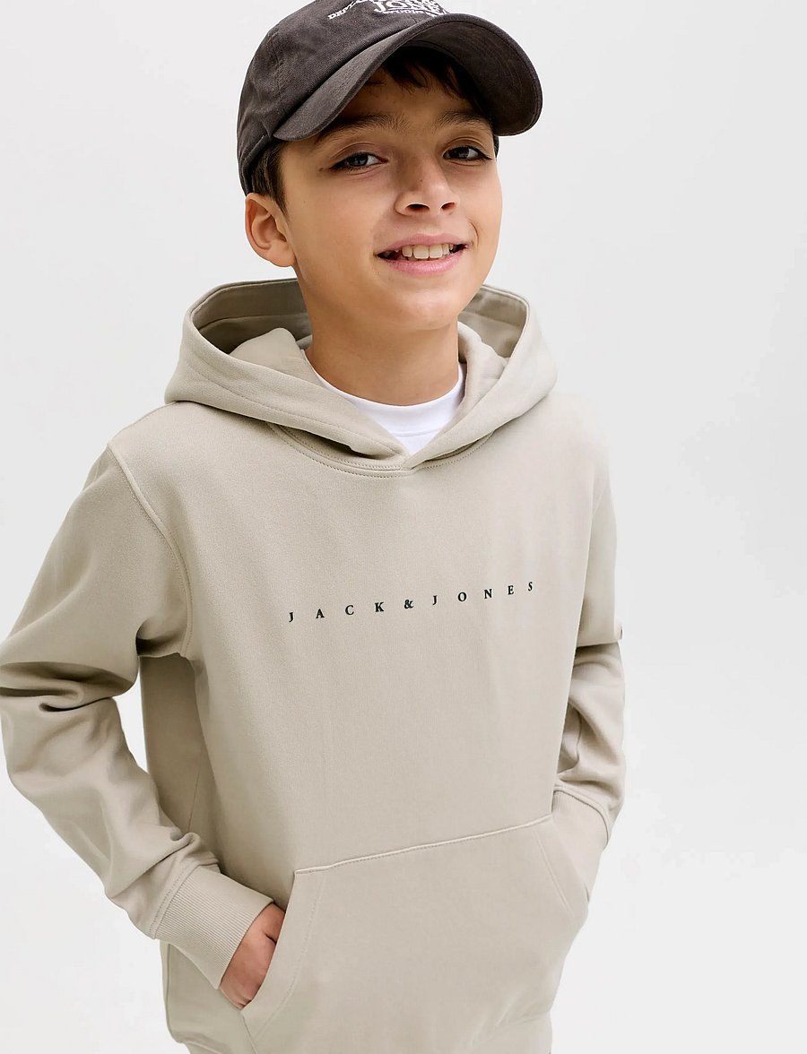 Jack & Jones - JJESTAR JJ SWEAT HOOD NOOS JNR - kapuzenpullover - moonbeam - 5