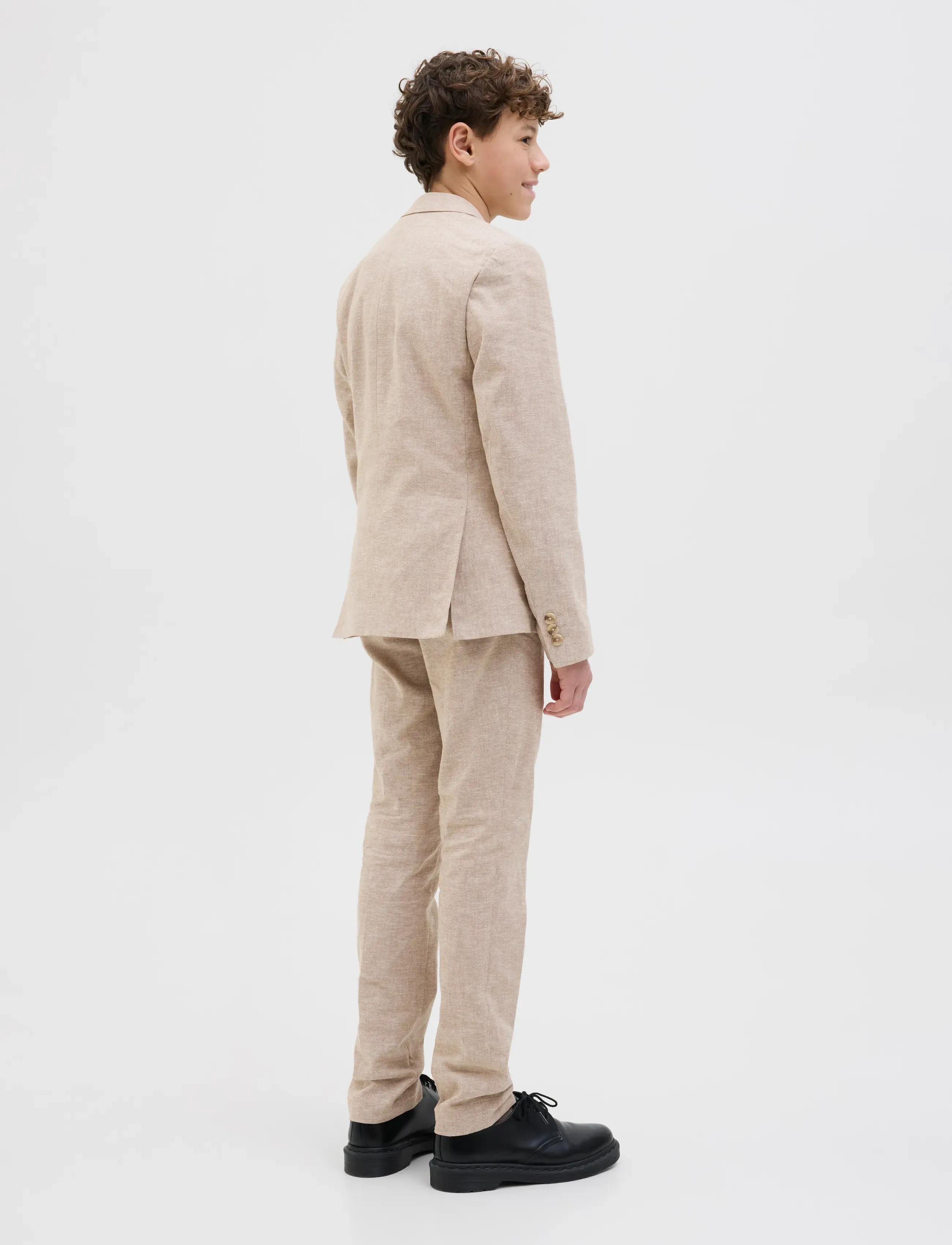 Jack & Jones - JPRRIVIERA BLAZER SN JNR - kavajer - beige - 2