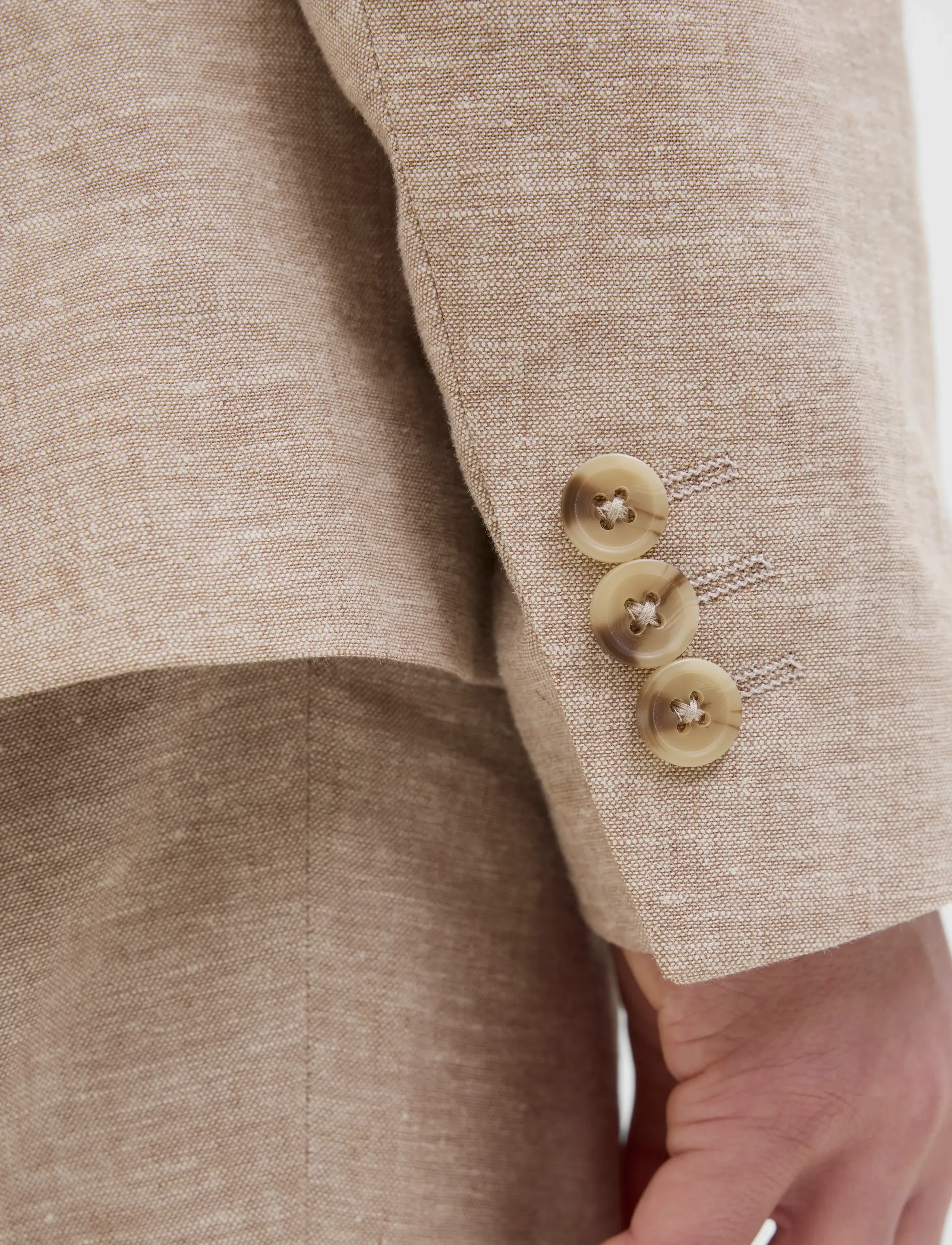 Jack & Jones - JPRRIVIERA BLAZER SN JNR - kavajer - beige - 5