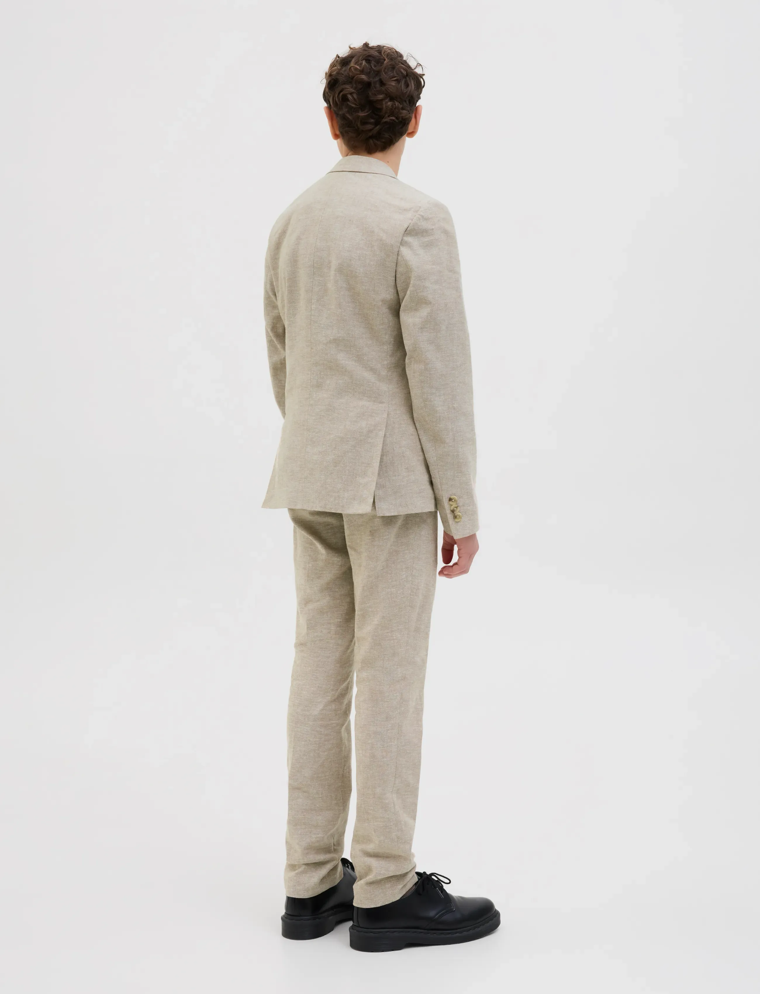 Jack & Jones - JPRRIVIERA TROUSER SLIM FIT SN JNR - bikses - beige - 2