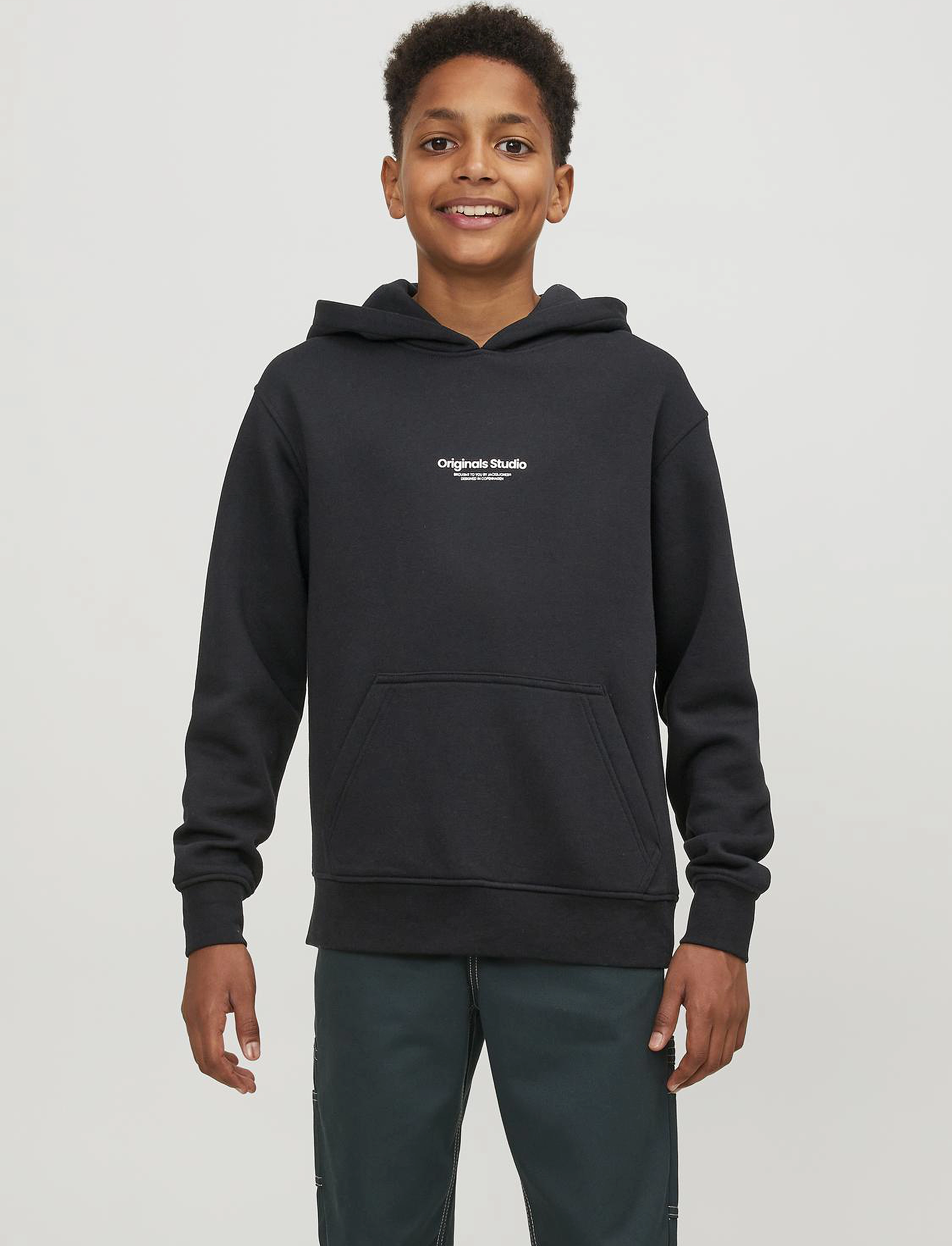 Jack & Jones JORVESTERBRO SWEAT HOOD NOOS JNR - Sweatshirts & Kapuzenpullover - BLACK / black