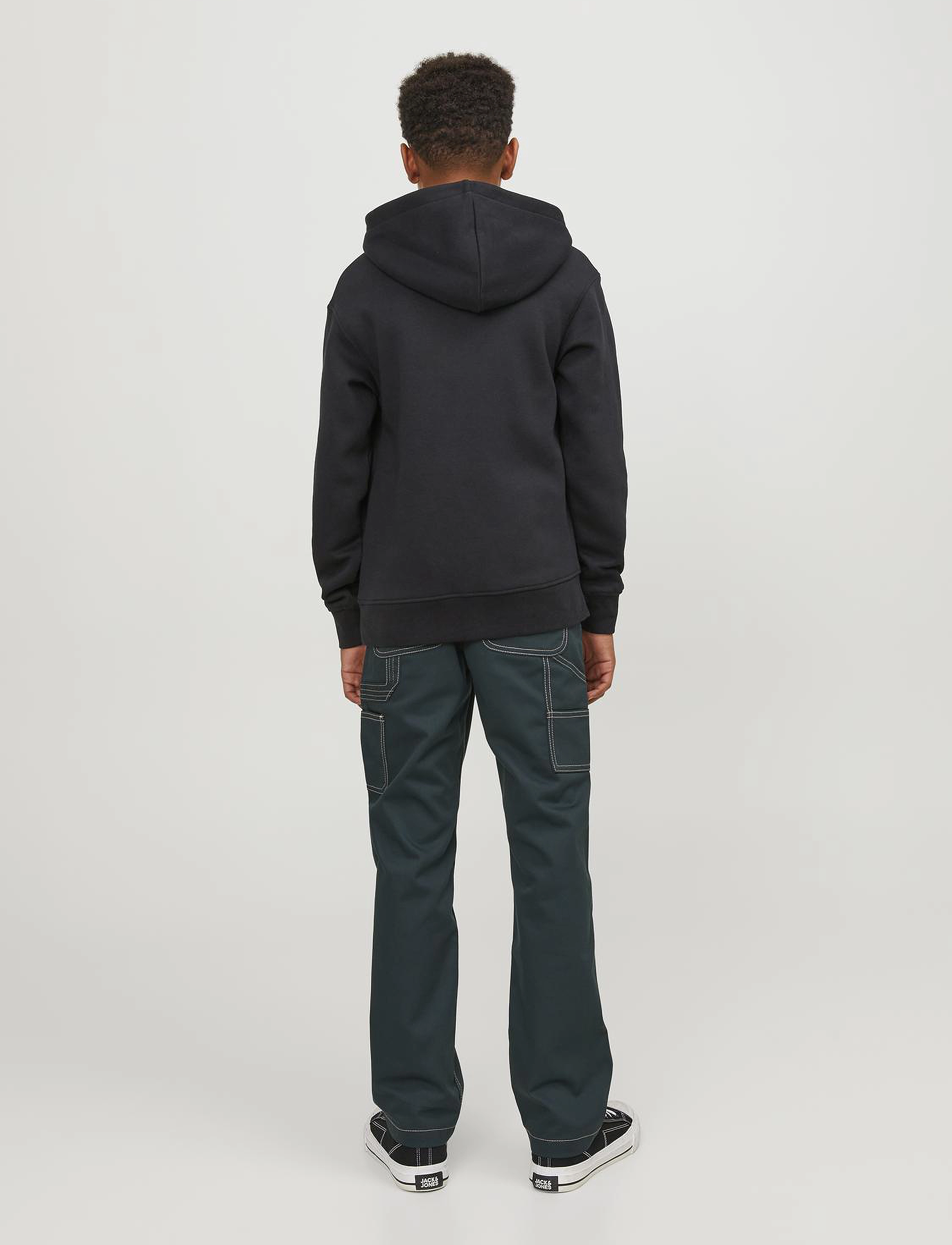 Jack & Jones - JORVESTERBRO SWEAT HOOD NOOS JNR - hættetrøjer - black - 3