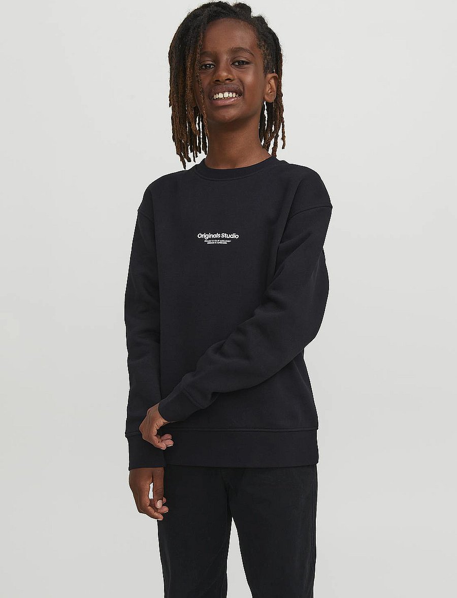 Jack & Jones - JORVESTERBRO SWEAT CREW NECK NOOS JNR - black - 0