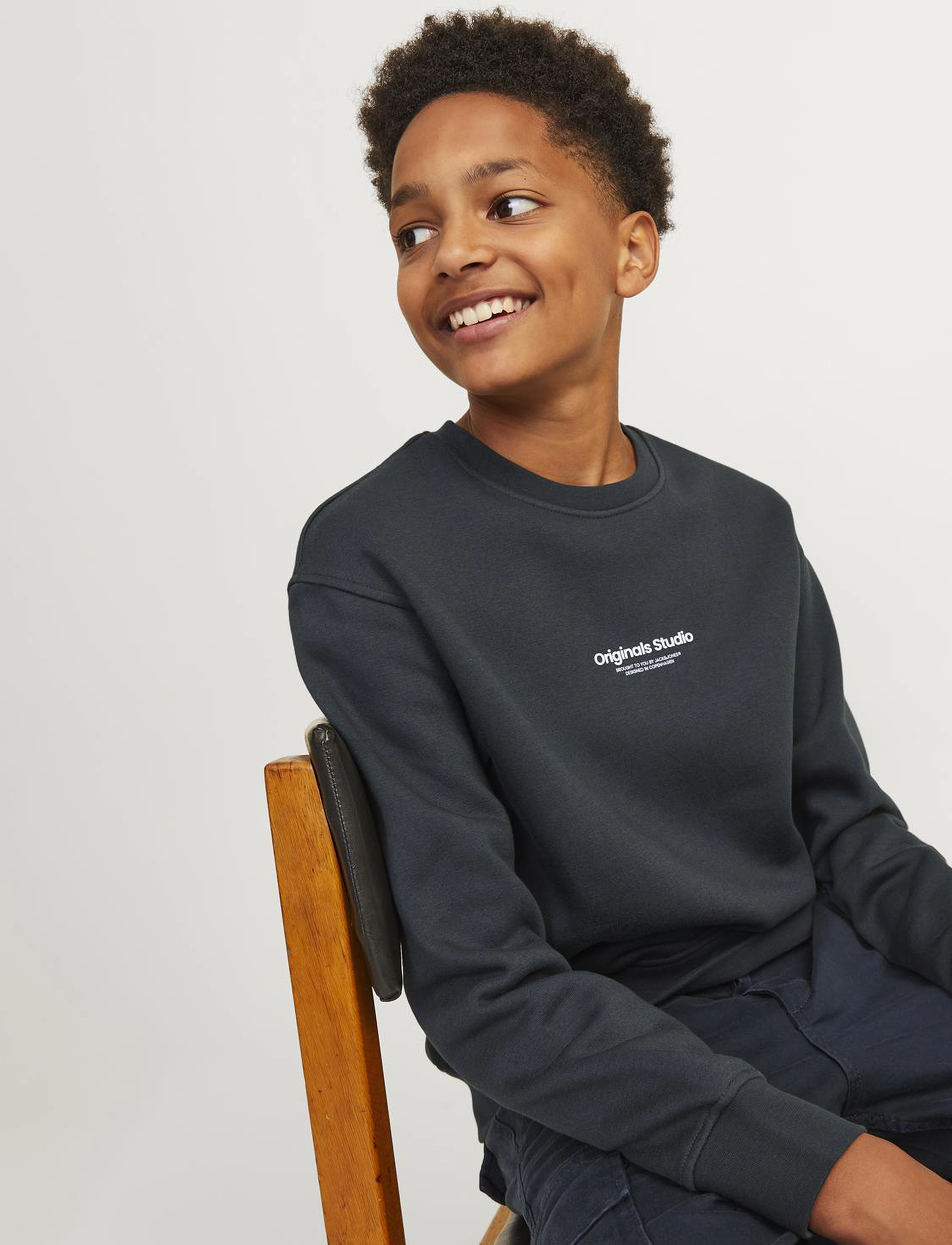 Jack & Jones - JORVESTERBRO SWEAT CREW NECK NOOS JNR - forest river - 4