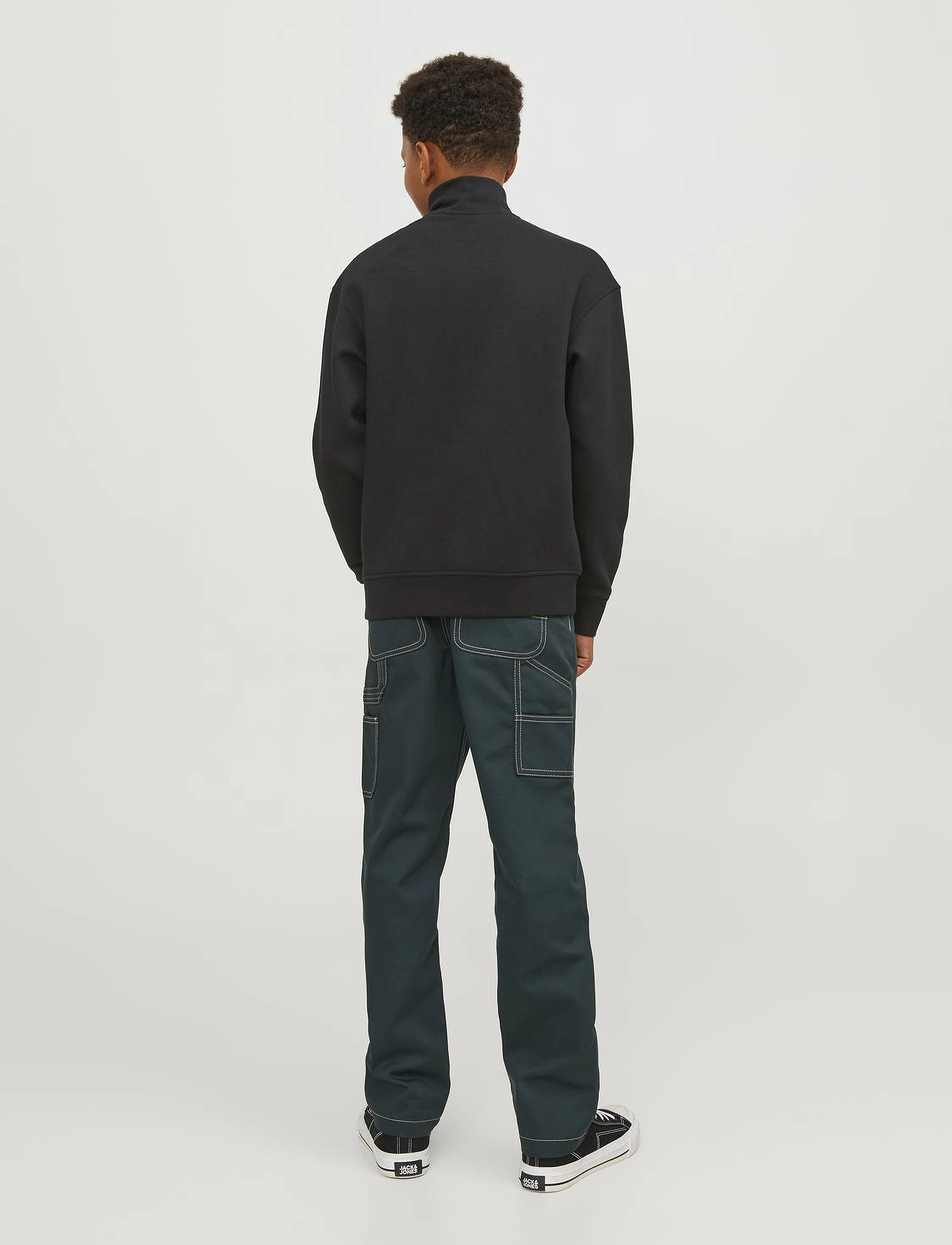 Jack & Jones - JORVESTERBRO SWEAT QUARTER ZIP NOOS JNR - black - 2