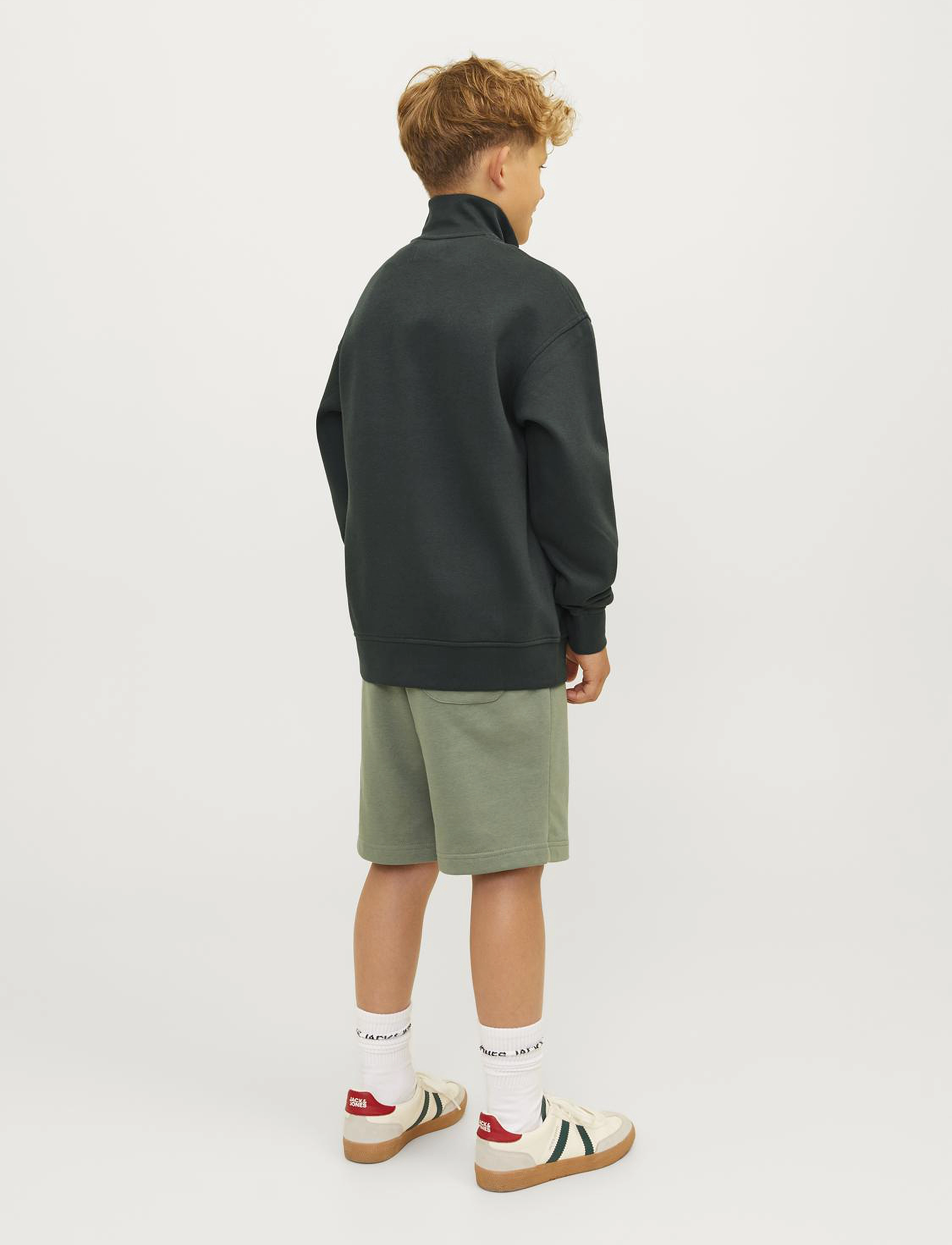 Jack & Jones - JORVESTERBRO SWEAT QUARTER ZIP NOOS JNR - forest river - 2
