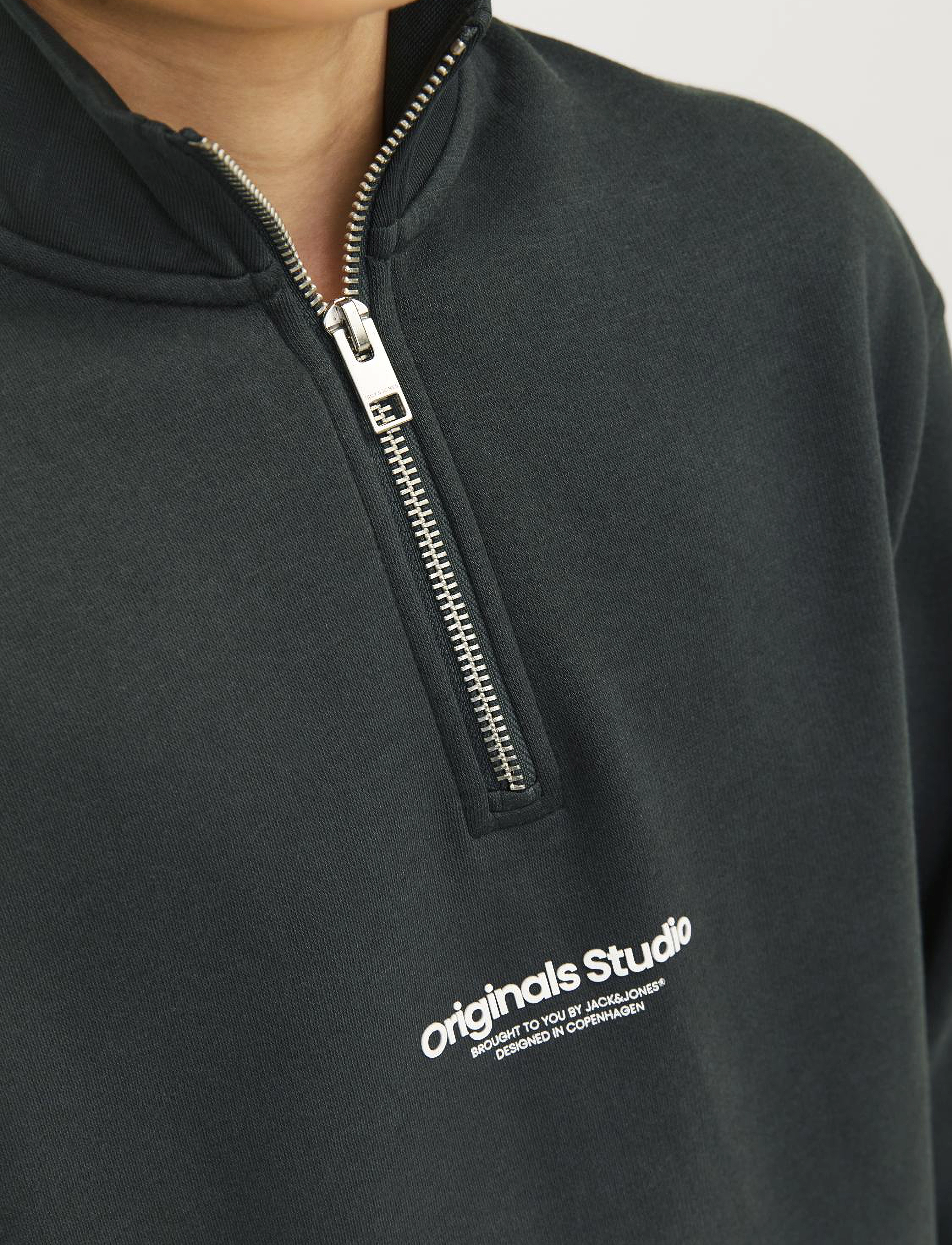 Jack & Jones - JORVESTERBRO SWEAT QUARTER ZIP NOOS JNR - forest river - 4