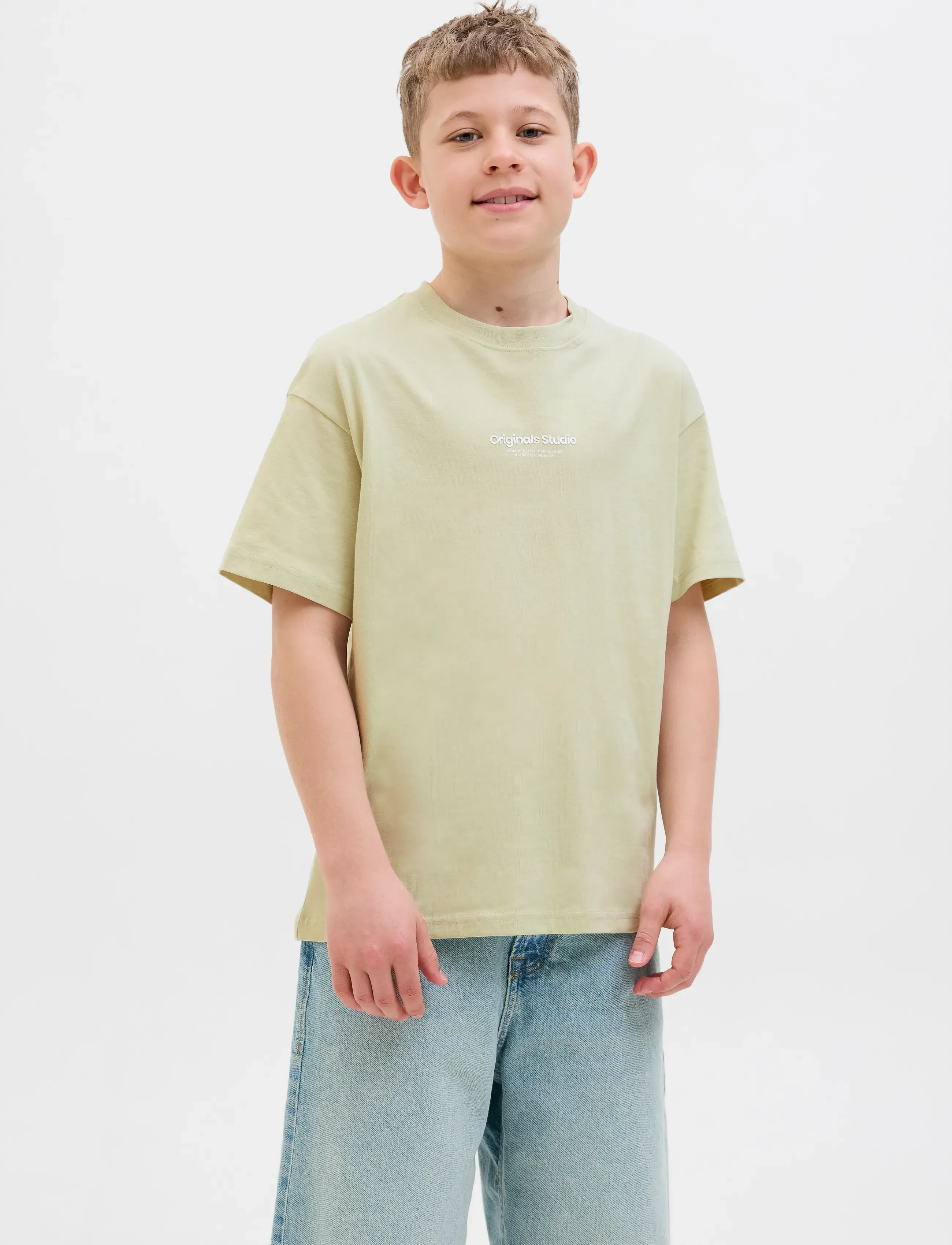 Jack & Jones JORVESTERBRO TEE SS CREW NECK NOOS JNR - Oberteile - CELADON TINT / green
