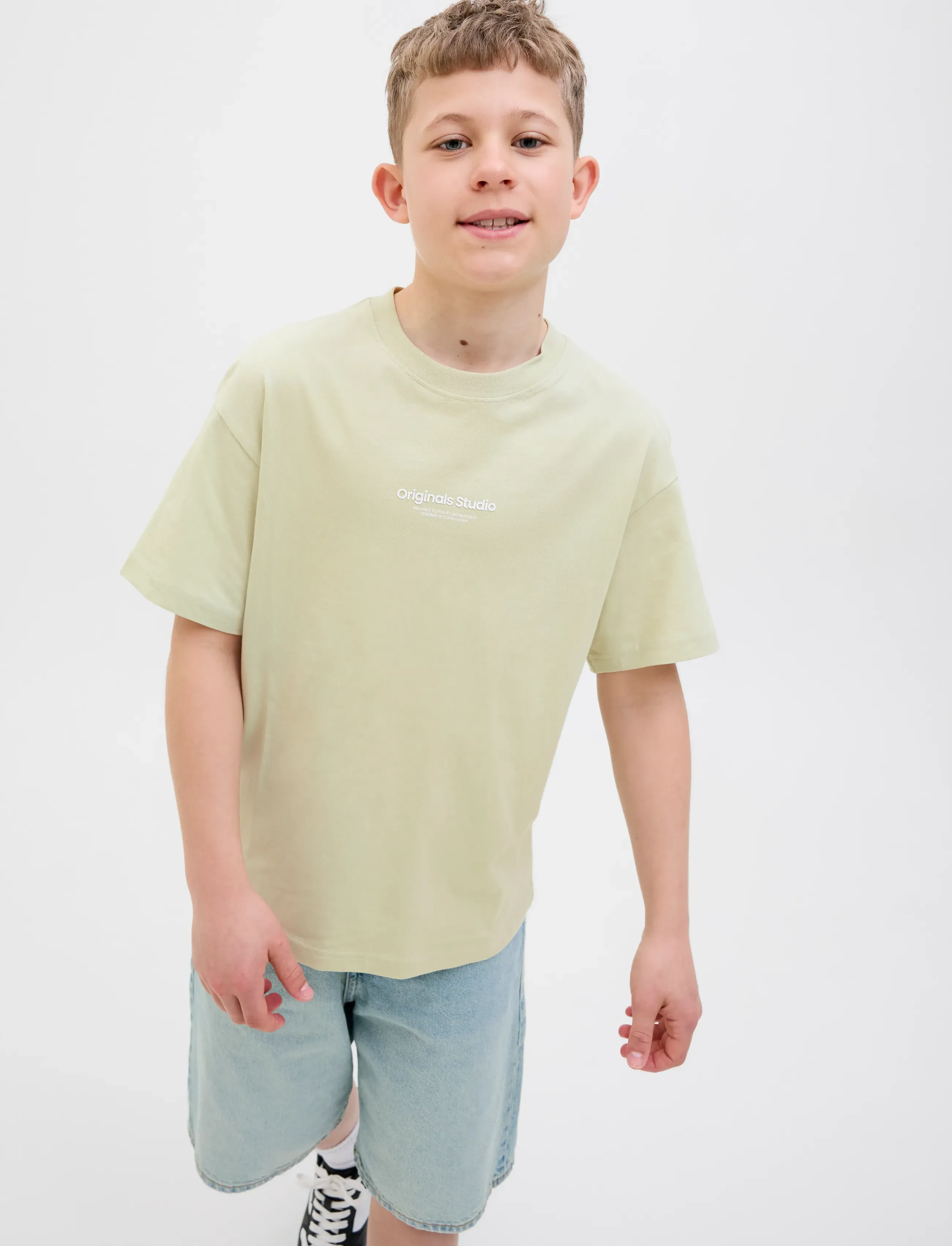 Jack & Jones - JORVESTERBRO TEE SS CREW NECK NOOS JNR - celadon tint - 5