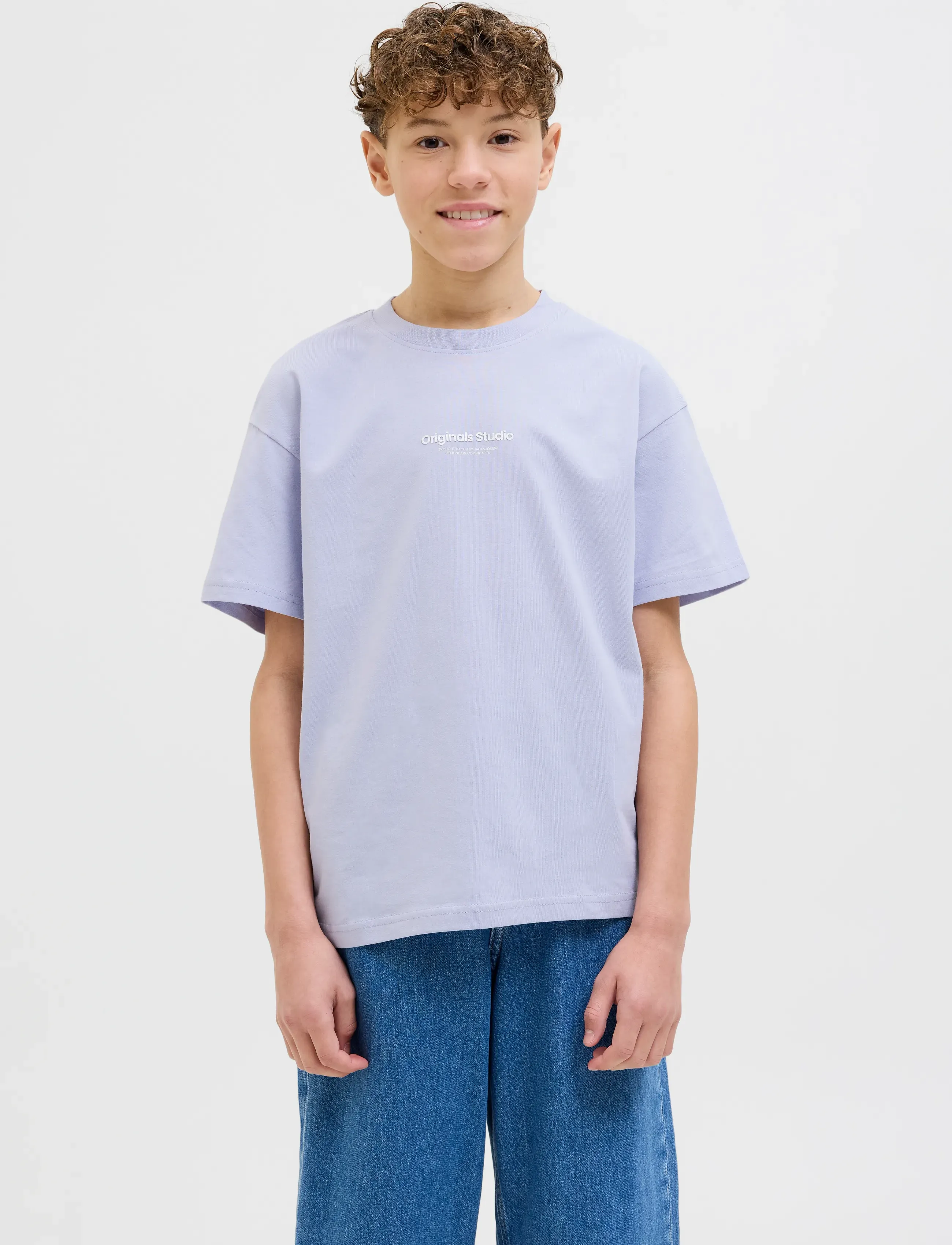 Jack & Jones JORVESTERBRO TEE SS CREW NECK NOOS JNR - Toppe og t-shirts - COSMIC SKY / blue