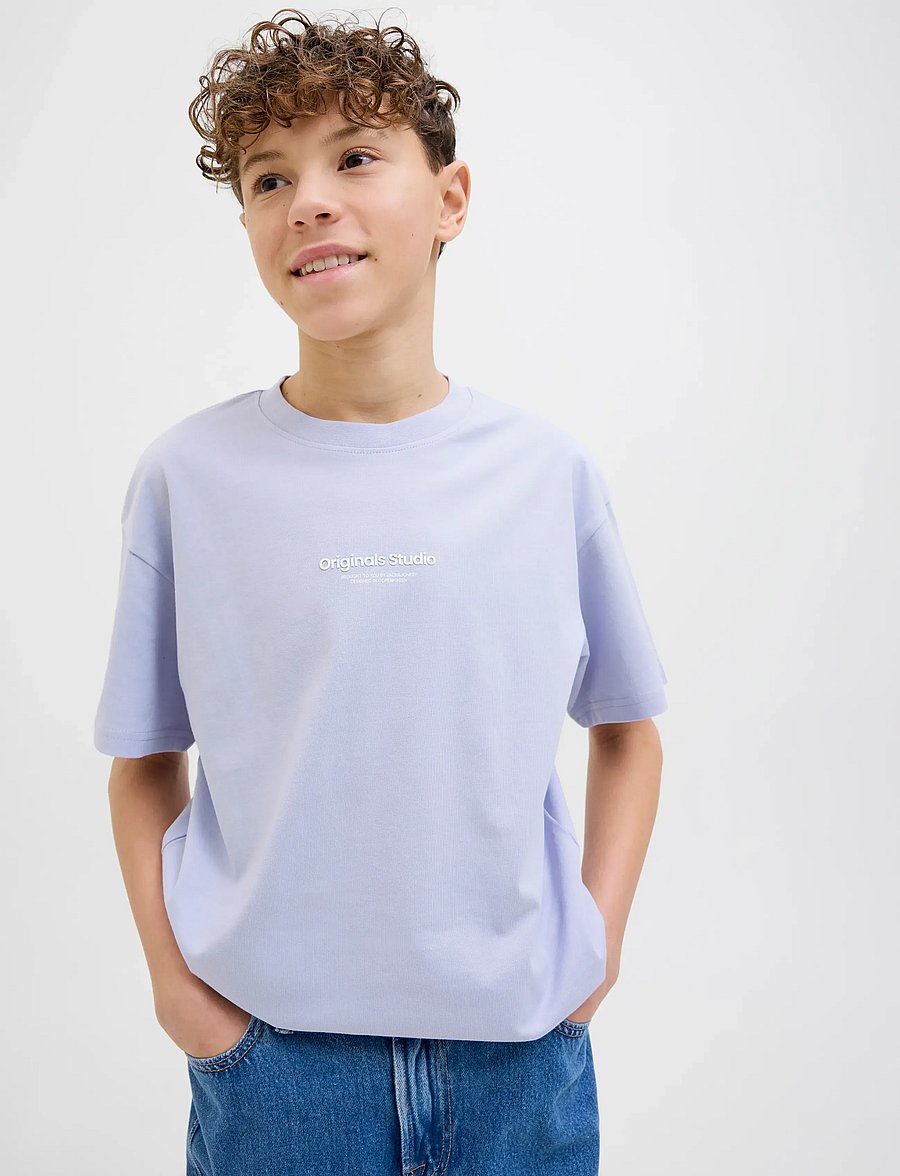 Jack & Jones - JORVESTERBRO TEE SS CREW NECK NOOS JNR - cosmic sky - 5