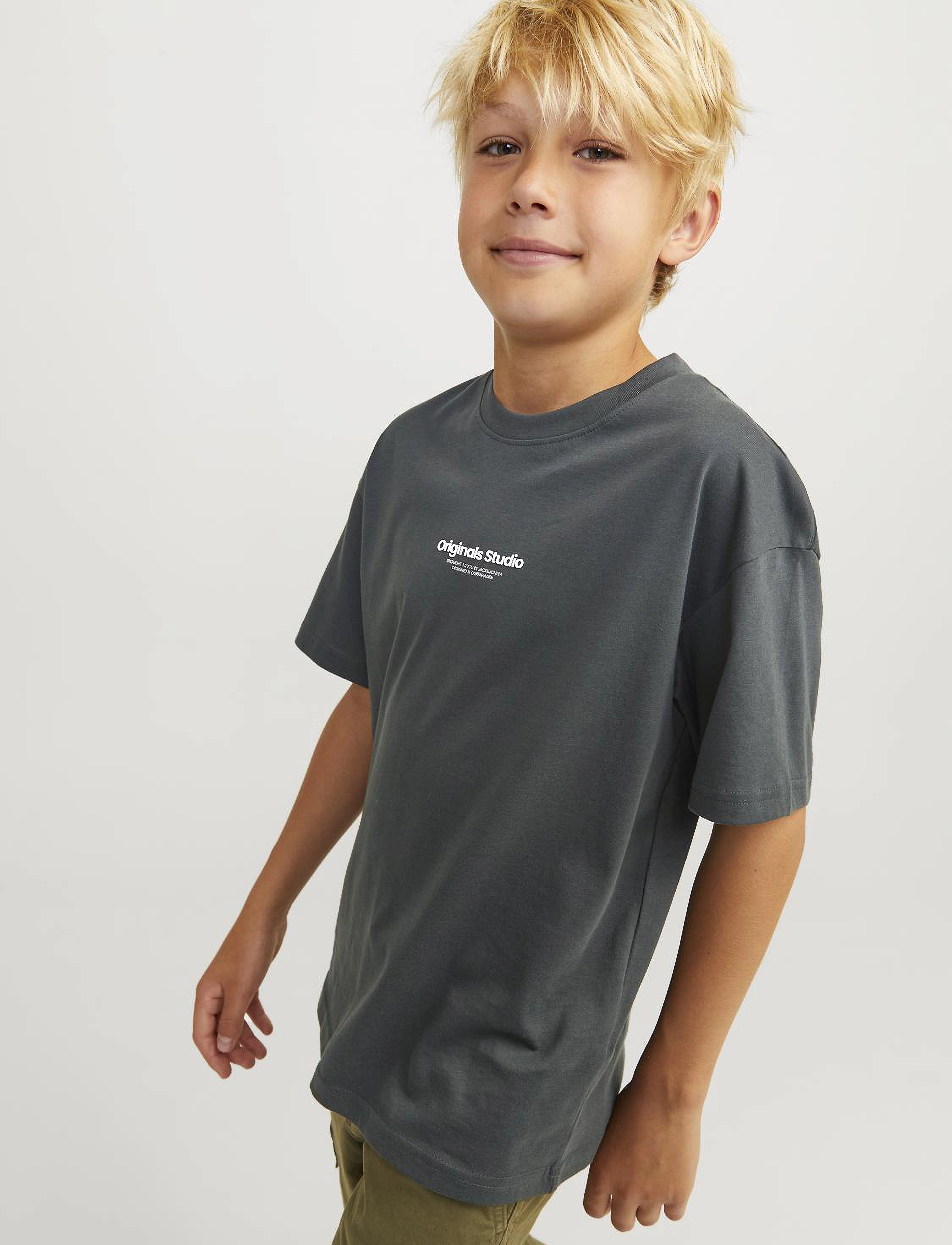 Jack & Jones - JORVESTERBRO TEE SS CREW NECK NOOS JNR - forest river - 4