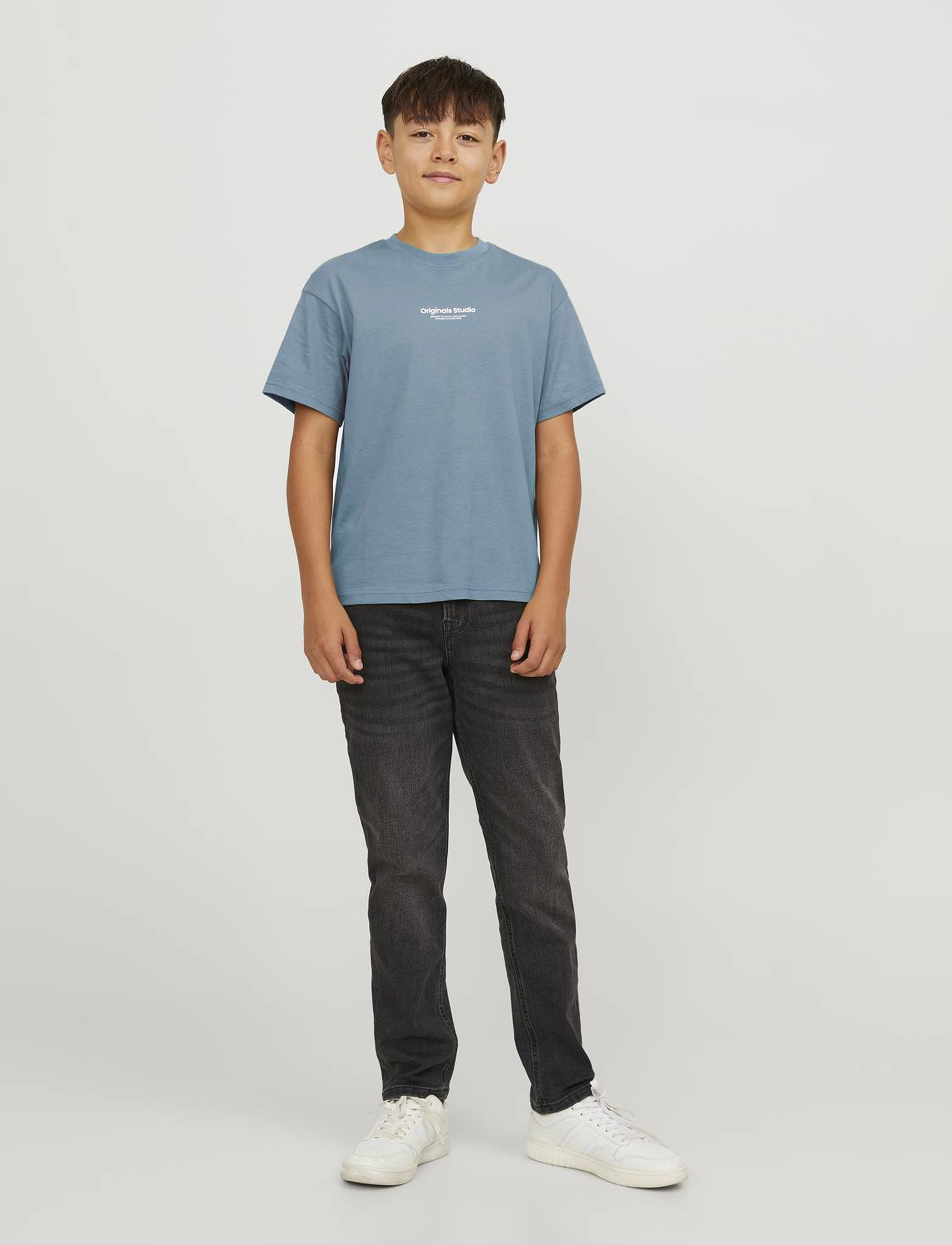 Jack & Jones - JORVESTERBRO TEE SS CREW NECK NOOS JNR - mountain spring - 4