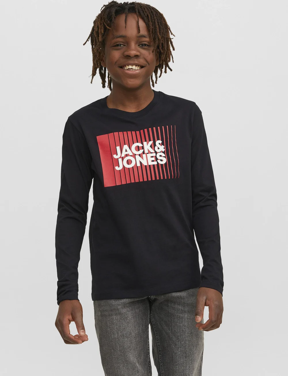 Jack & Jones - JJECORP LOGO TEE PLAY LS O-NECK NOOS JNR - long-sleeved t-shirts - black - 0