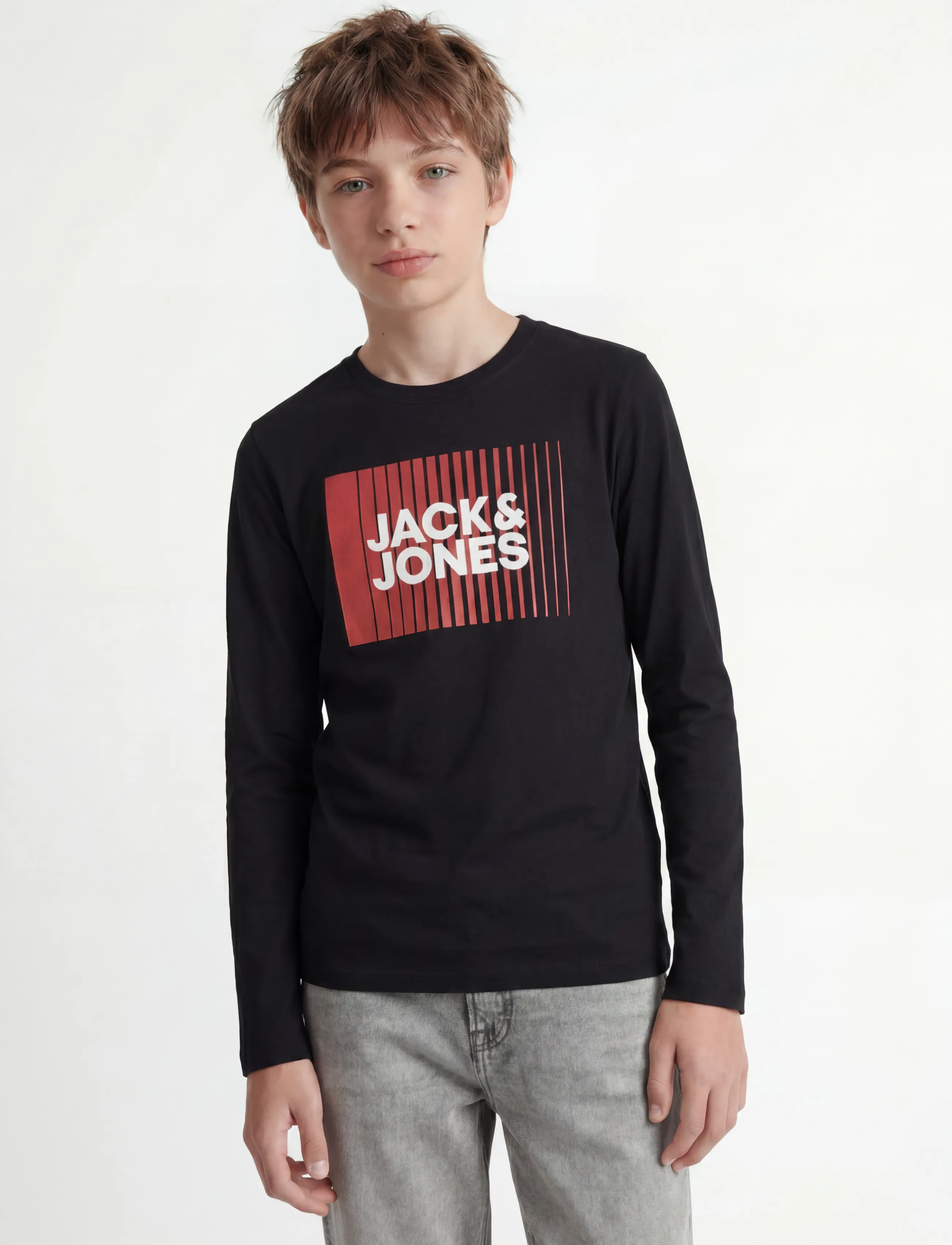 Jack & Jones JJECORP LOGO TEE PLAY LS O-NECK NOOS JNR - Langärmelig - BLACK / black