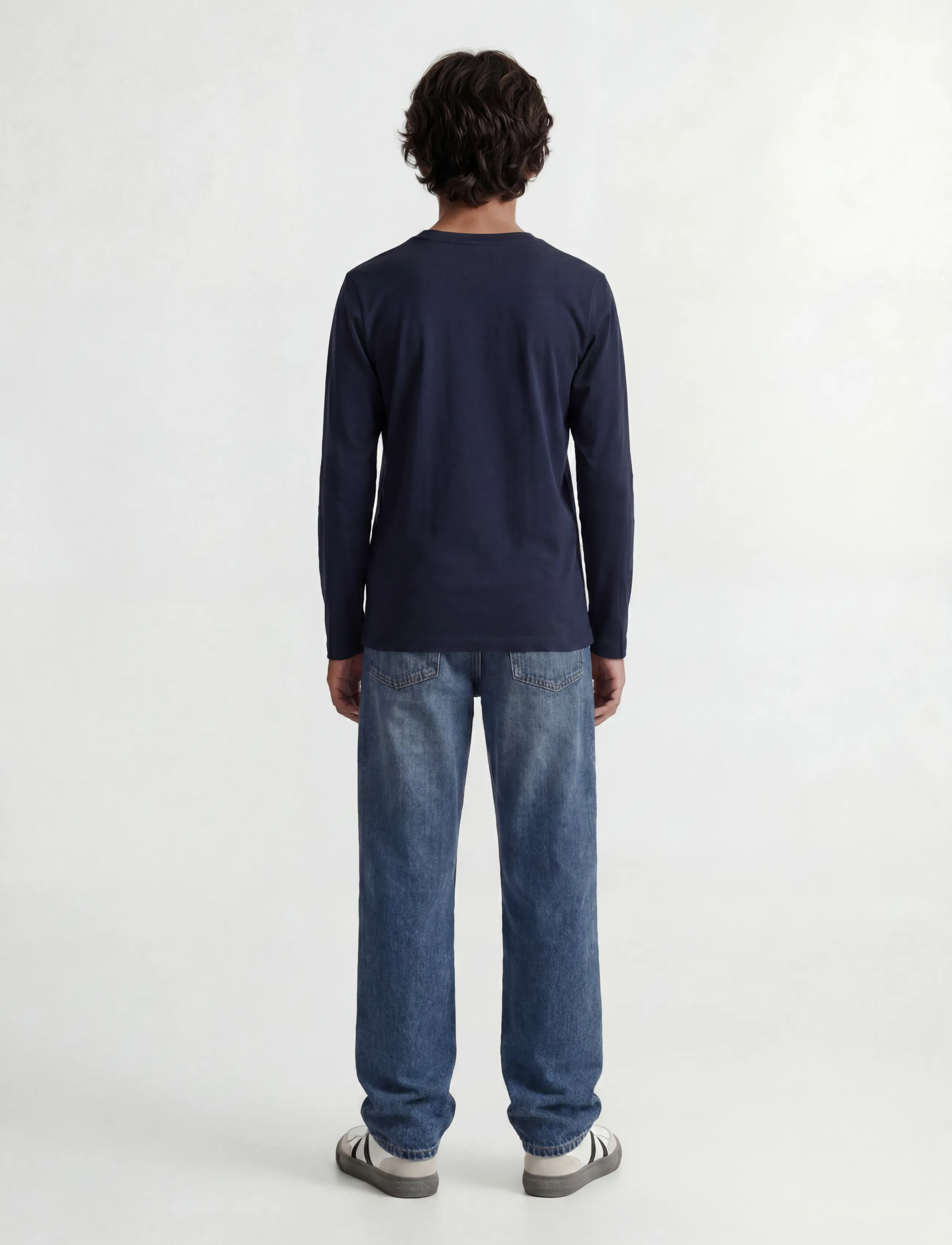 Jack & Jones - JJECORP LOGO TEE PLAY LS O-NECK NOOS JNR - long-sleeved t-shirts - navy blazer - 3