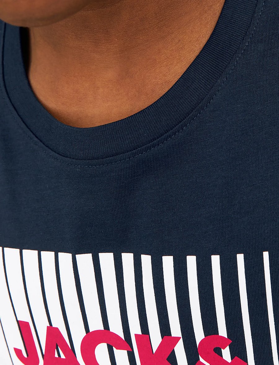 Jack & Jones - JJECORP LOGO TEE PLAY LS O-NECK NOOS JNR - t-shirts à manches longues - navy blazer - 4