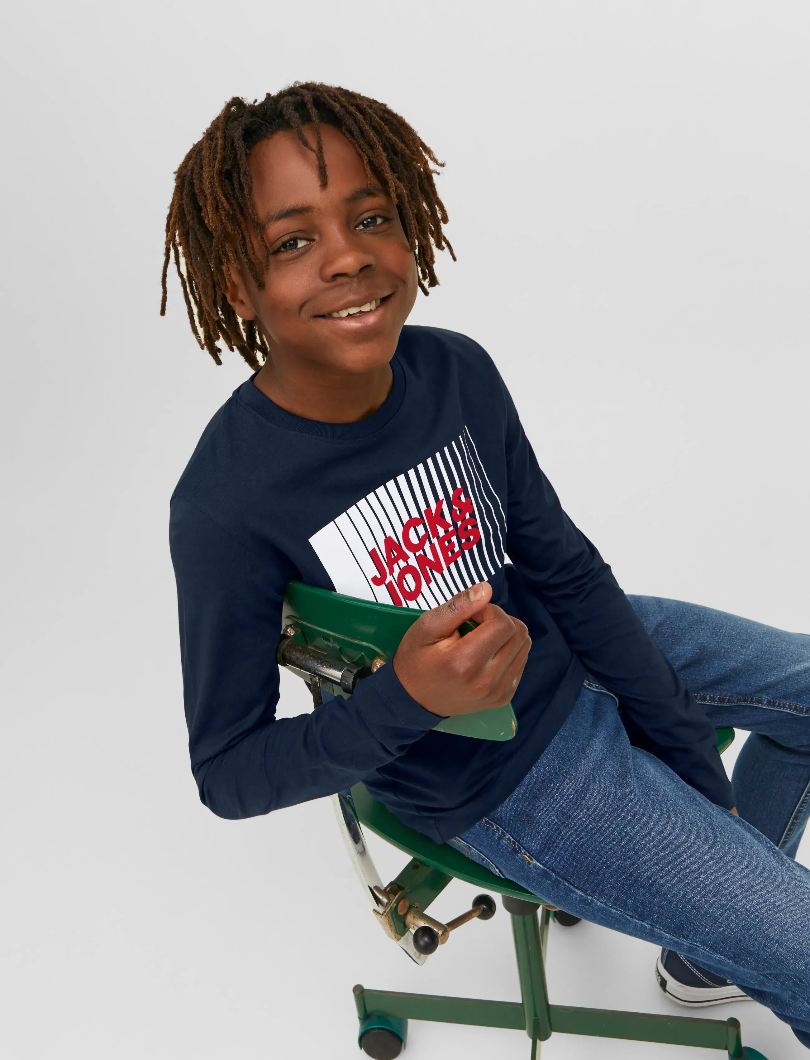 Jack & Jones - JJECORP LOGO TEE PLAY LS O-NECK NOOS JNR - langärmelig - navy blazer - 5