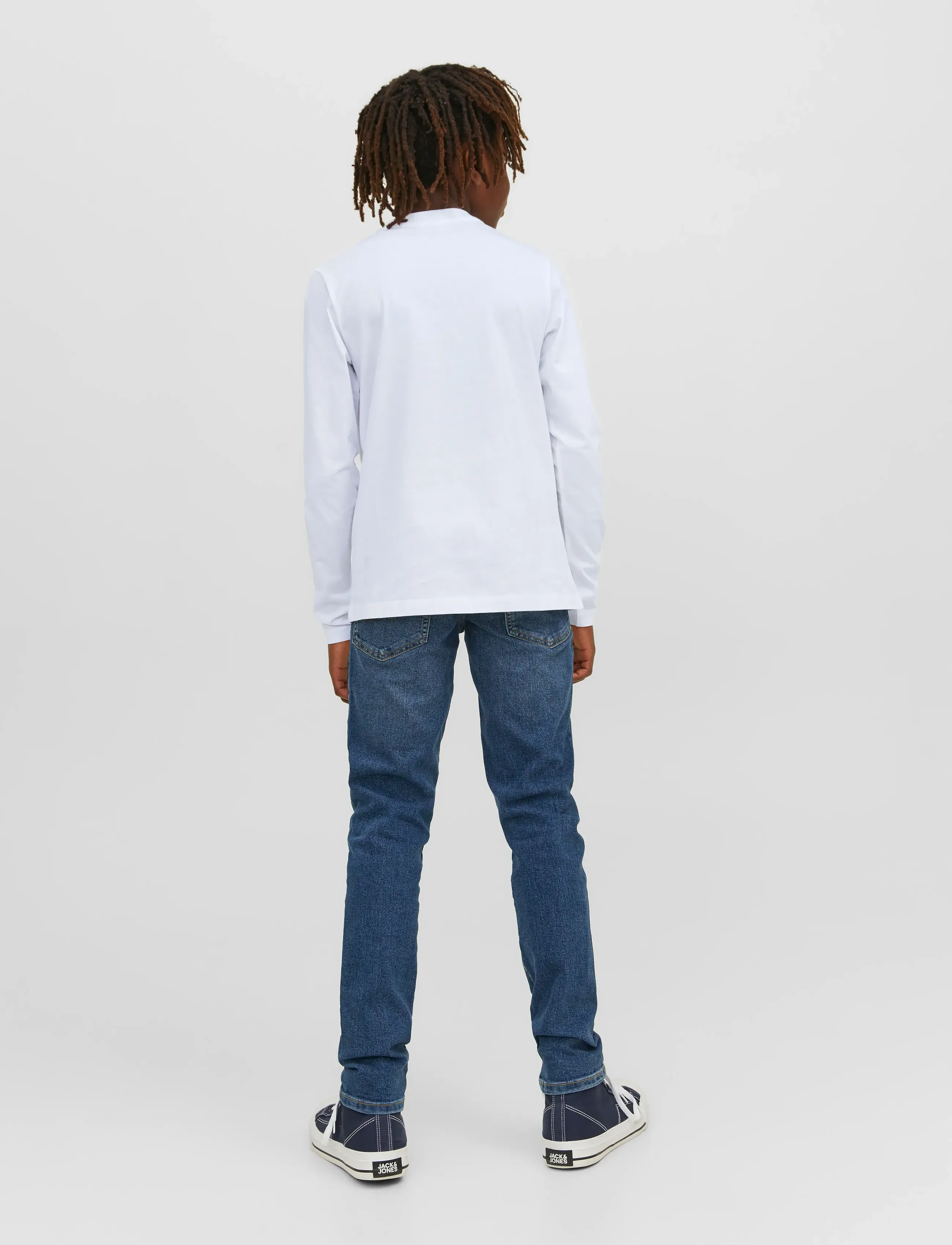 Jack & Jones - JJECORP LOGO TEE PLAY LS O-NECK NOOS JNR - pikkade varrukatega t-särgid - white - 2