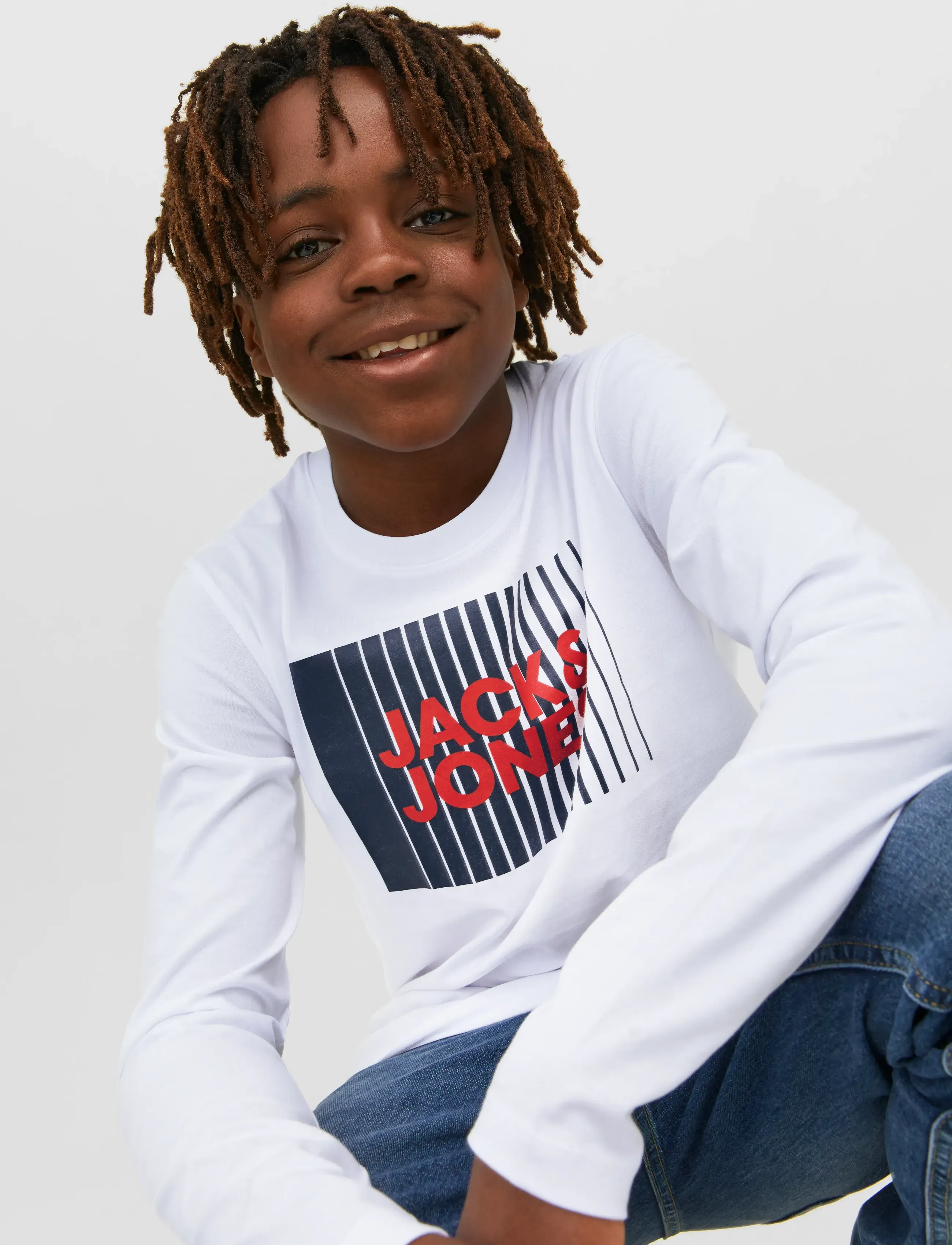 Jack & Jones - JJECORP LOGO TEE PLAY LS O-NECK NOOS JNR - pikkade varrukatega t-särgid - white - 4