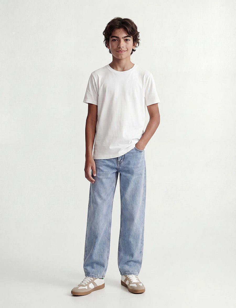 Jack & Jones - JJIALEX JJORIGINAL AKM 710 NOOS JNR - jeans met wijde pijpen - blue denim - 4