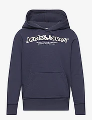 Jack & Jones - JORLAKEWOOD SWEAT HOOD BF JNR - huvtröjor - navy blazer - 0