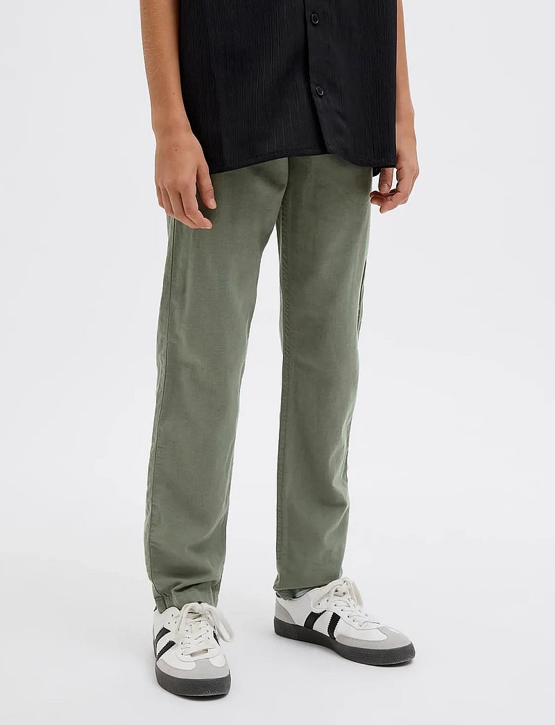 Jack & Jones - JPSTKANE JJSUMMER JOGGER SN JNR - leinen-kleidung - agave green - 0