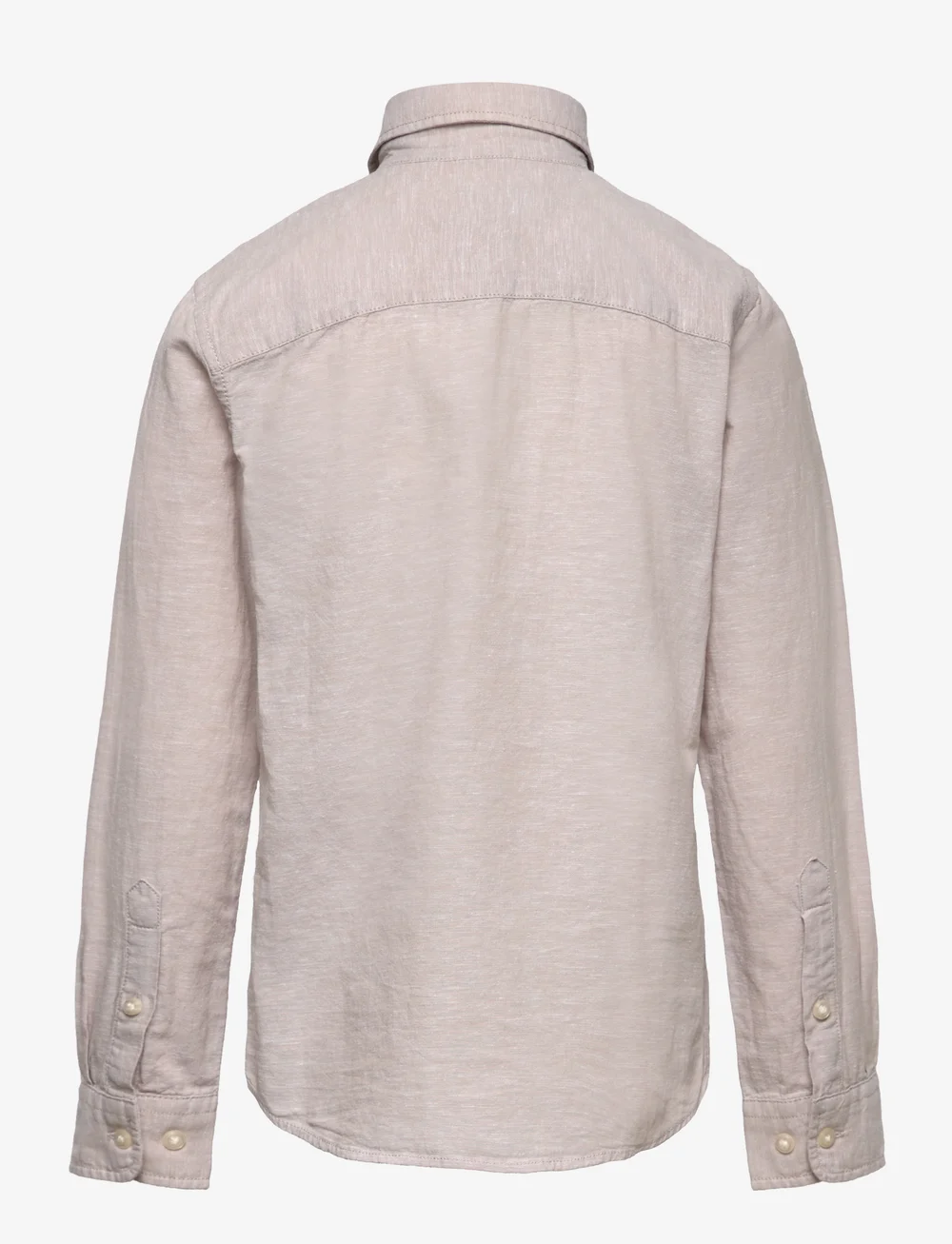 Jack & Jones - JJELINEN BLEND SHIRT LS SN JNR - pikkade varrukatega särgid - crockery - 2