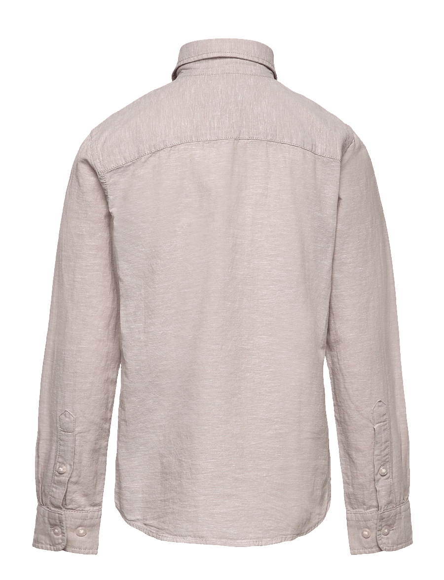 Jack & Jones - JJELINEN BLEND SHIRT LS SN JNR - crockery - 2