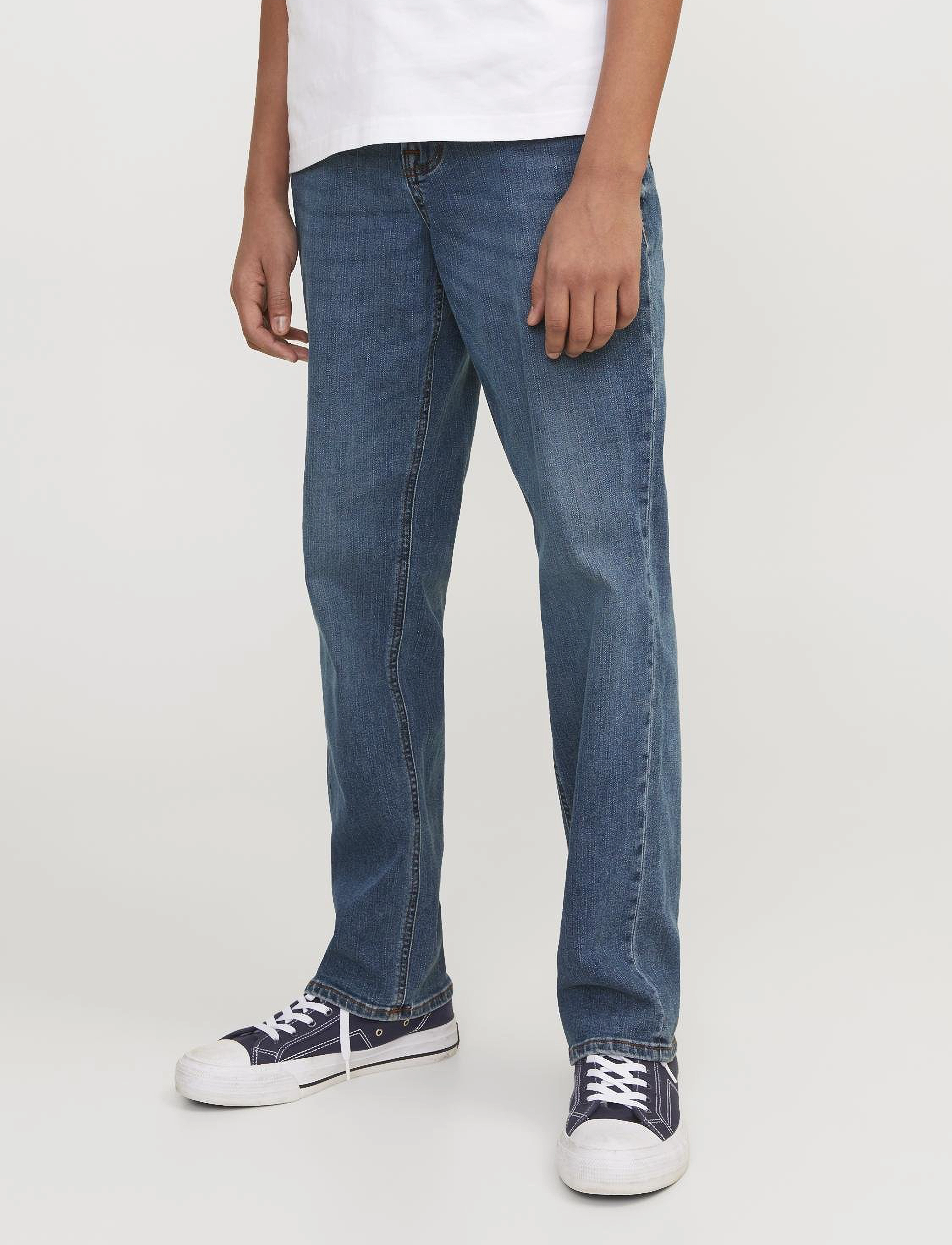 Jack & Jones JJICLARK JJORIGINAL SQ 223 NOOS JNR - Püksid - BLUE DENIM / blue