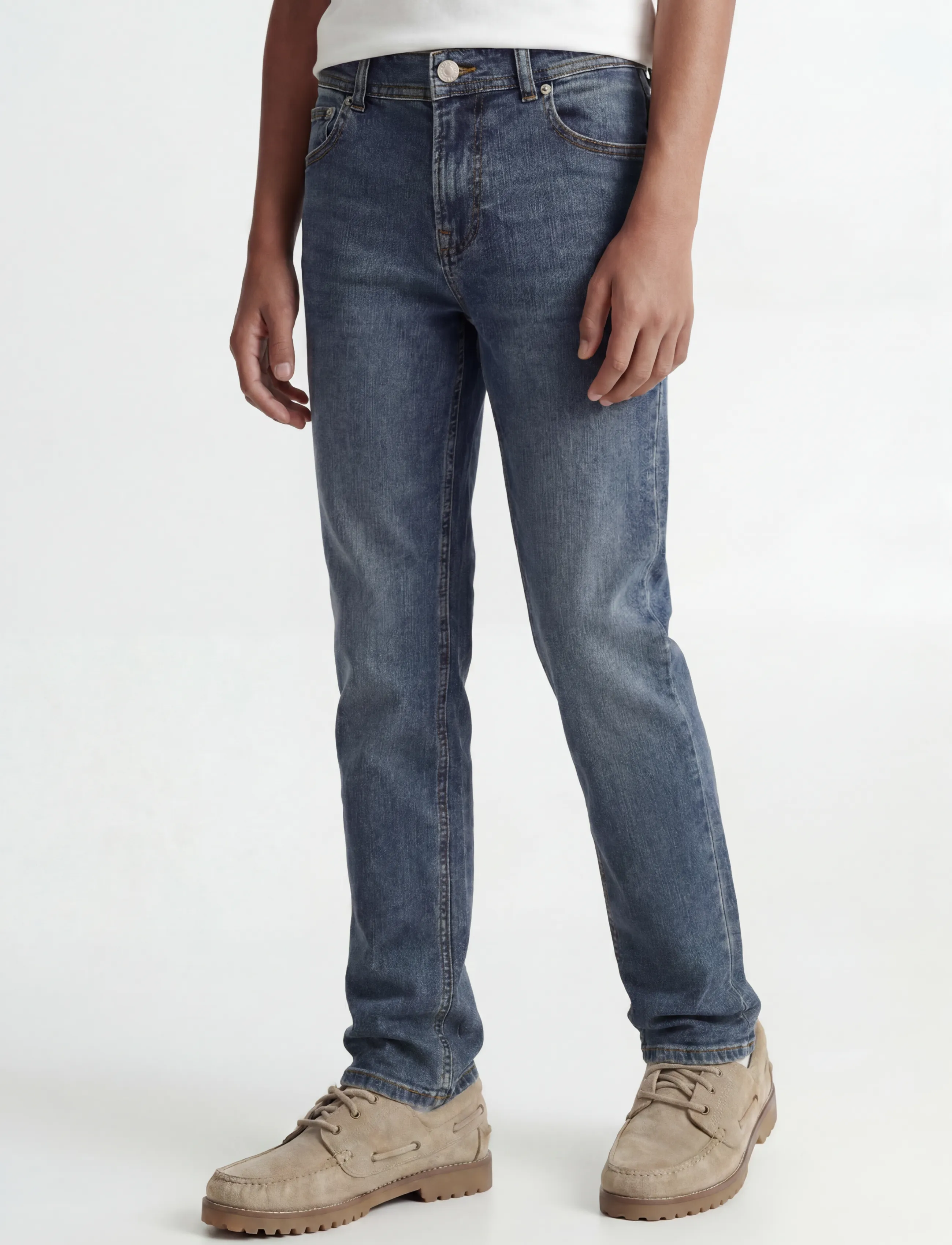 Jack & Jones JJICLARK JJORIGINAL SQ 223 NOOS JNR - Bottoms - BLUE DENIM / blue