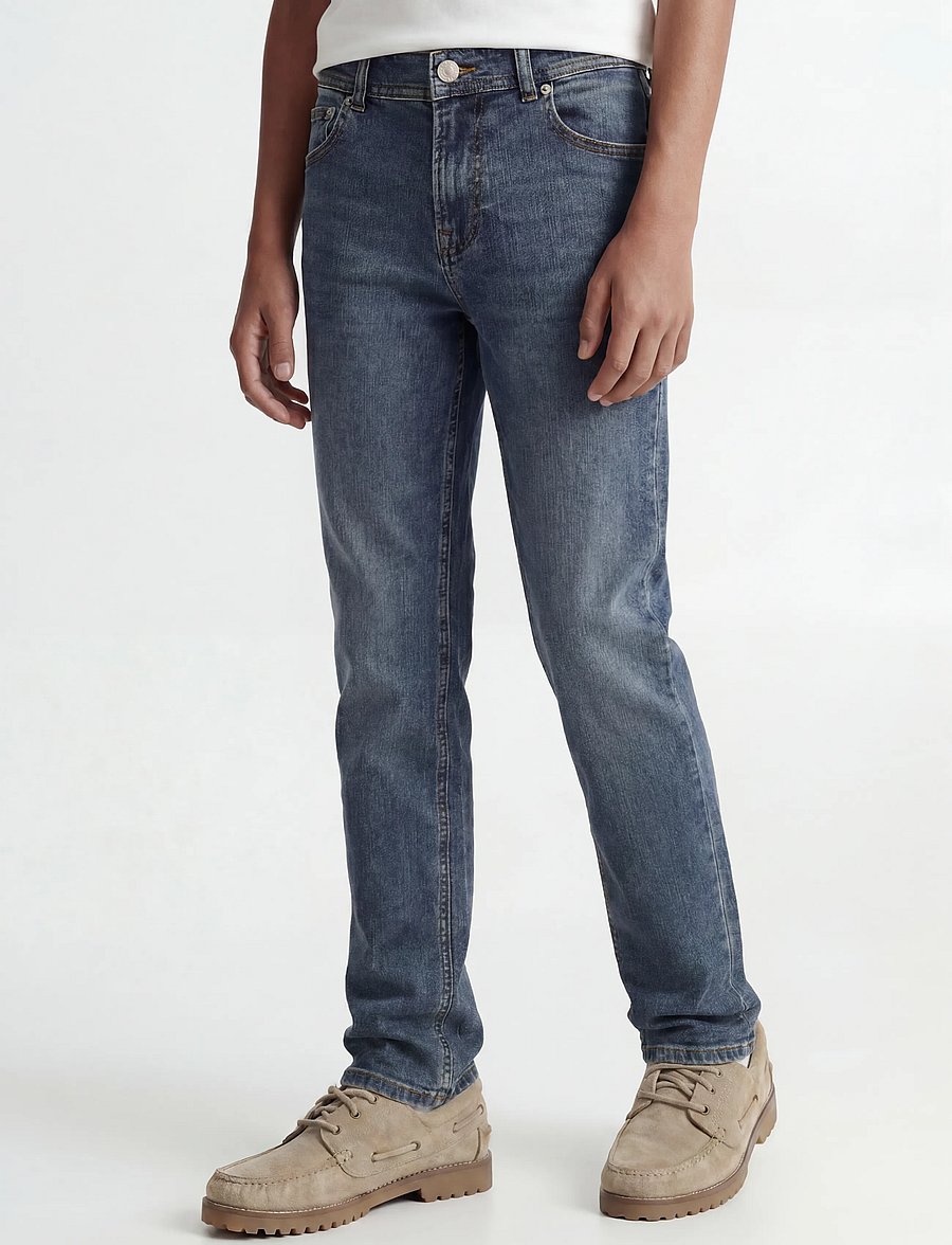 Jack & Jones - JJICLARK JJORIGINAL SQ 223 NOOS JNR - regular jeans - blue denim - 0