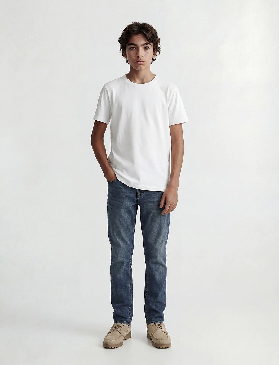 Jack & Jones - JJICLARK JJORIGINAL SQ 223 NOOS JNR - regular jeans - blue denim - 4