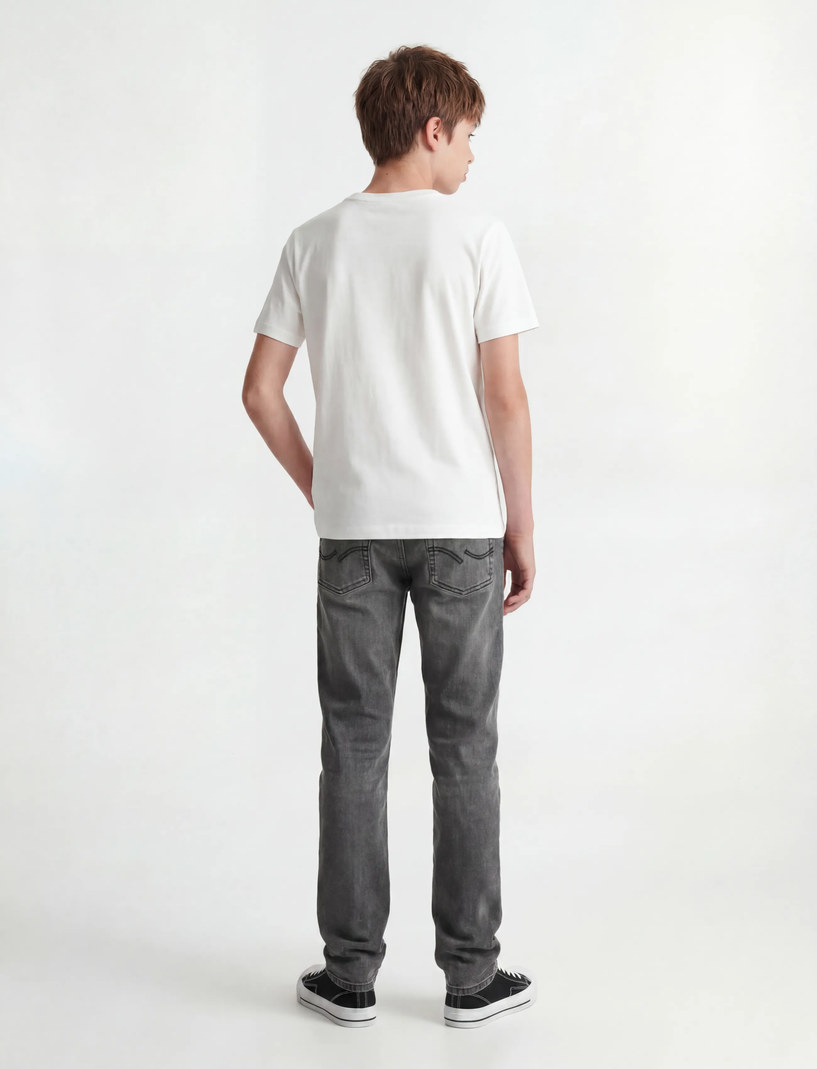Jack & Jones - JJICLARK JJORIGINAL SQ 349 NOOS JNR - regular jeans - grey denim - 3